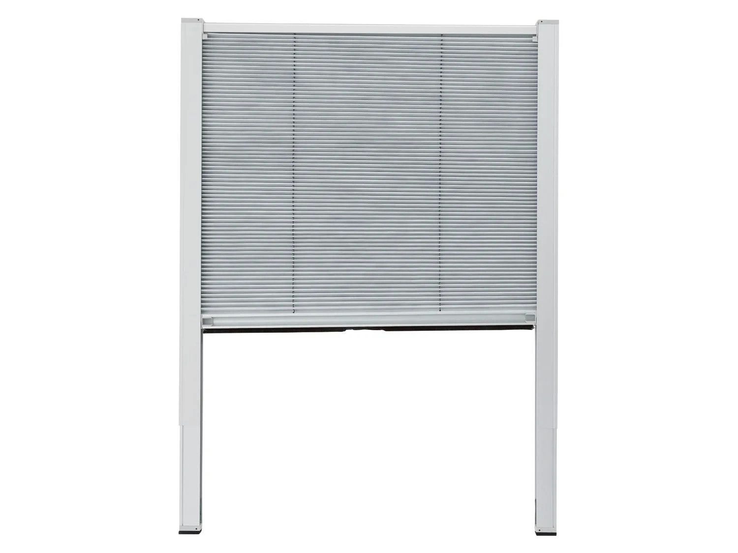 LIVARNO Dachfensterplissee Livano Thermo Plissee 97,4 x 75–118 cm Weiß, ohne Bohren, in Führungsschienen, Klemmfix, Thermobeschichtung, Sonnen- & Sichtschutz, S06/S08