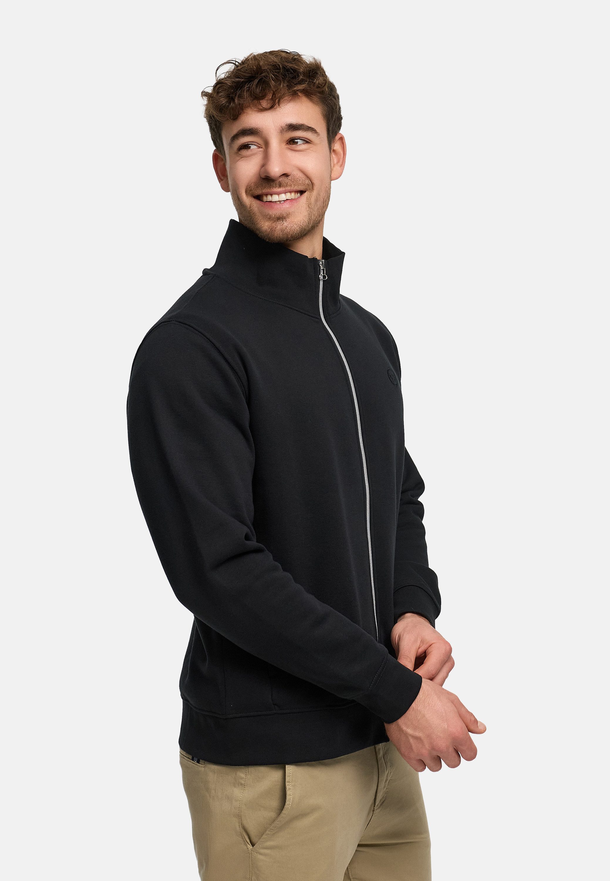 Kronstadt Sweatjacke Herren KSLars Herrenjacke Reißverschluss mit dezentem Logoprint auf der Brust