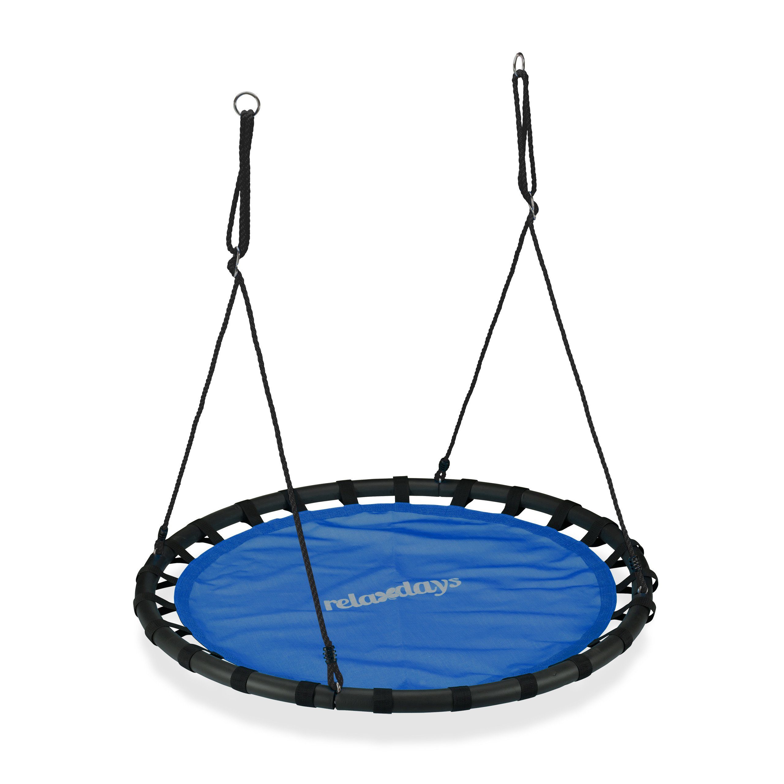 relaxdays Nestschaukel 120cm, Blau günstig online kaufen