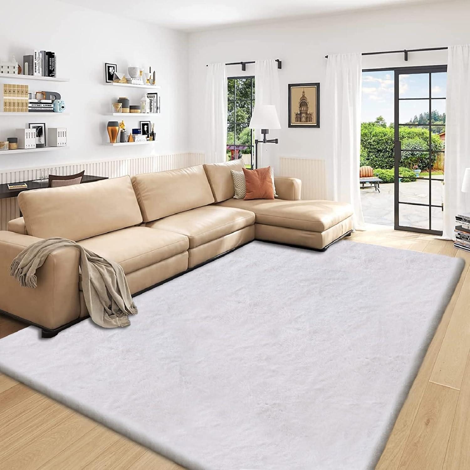 LuxusKollektion Fellteppich Teppich Kunstfell Fellteppich Waschbar 180 x 270 cm (Rechteckig) Grau, rechteckig, Höhe: 30 mm