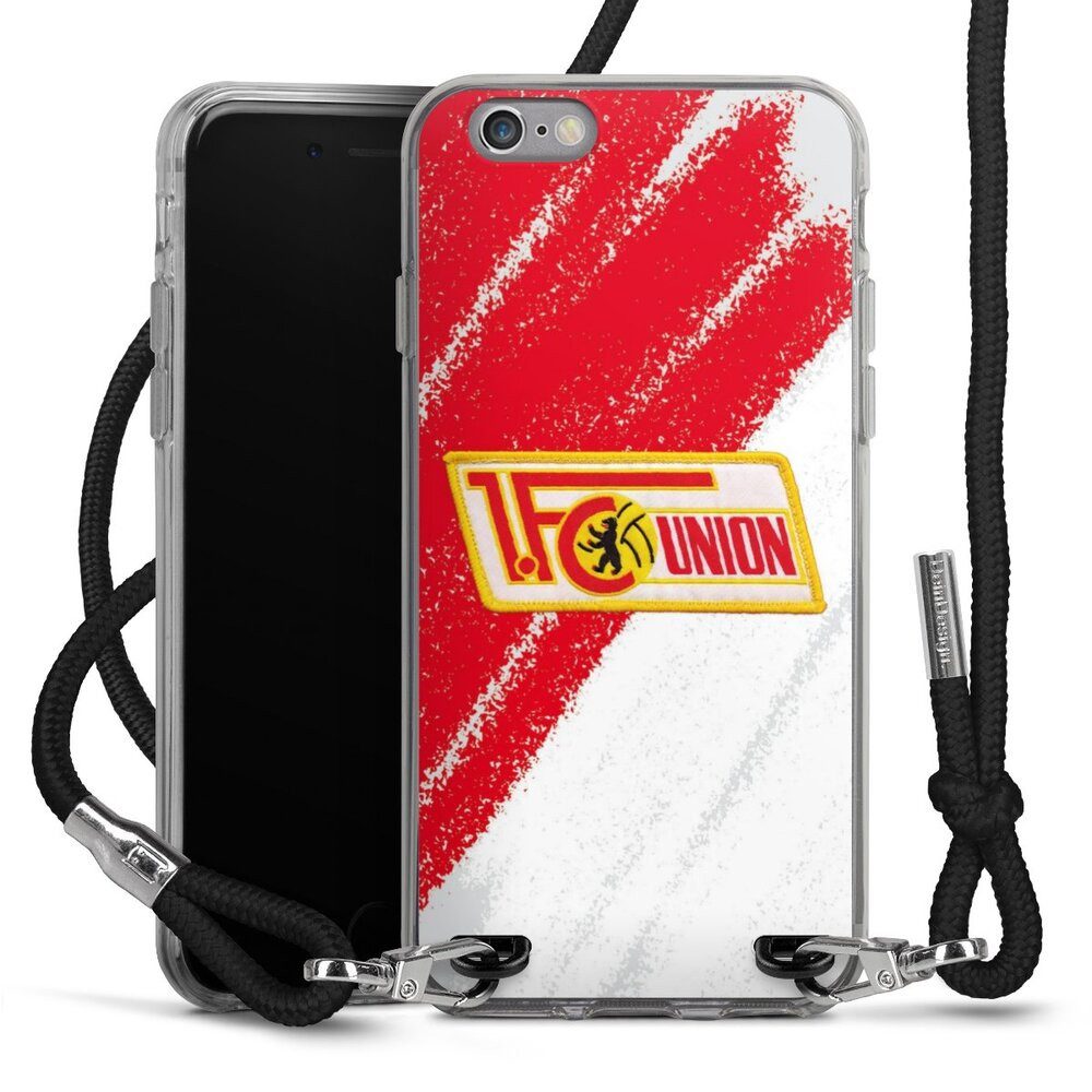 DeinDesign Handyhülle Offizielles Lizenzprodukt 1. FC Union Berlin Logo, Apple iPhone 6 Handykette Hülle mit Band Case zum Umhängen