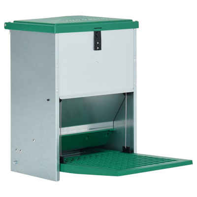 vidaXL Futterspender Geflügel-Futterautomat Feedomatic mit Pedal 12 kg
