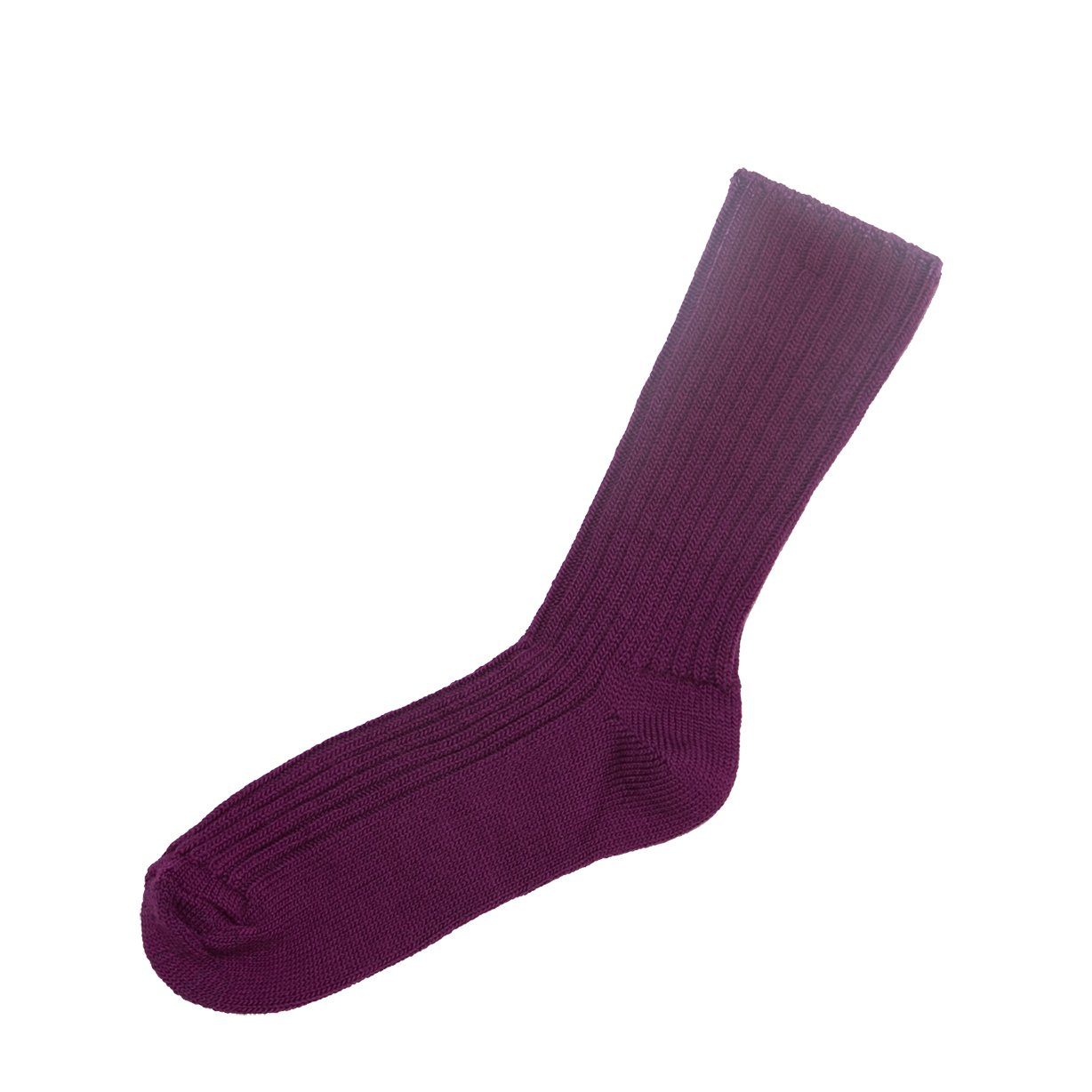 Joha Socken Woll-Socken Merinowolle aubergine