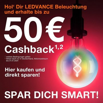 Ledvance LED Deckenleuchte Orbis Plate 430mm Smart LED Wandlampe WiFi Wandleuchte 24W, LED fest integriert, 3000…6500 K, 3.000…6.500 K, IP20, Tunable White, Weiss