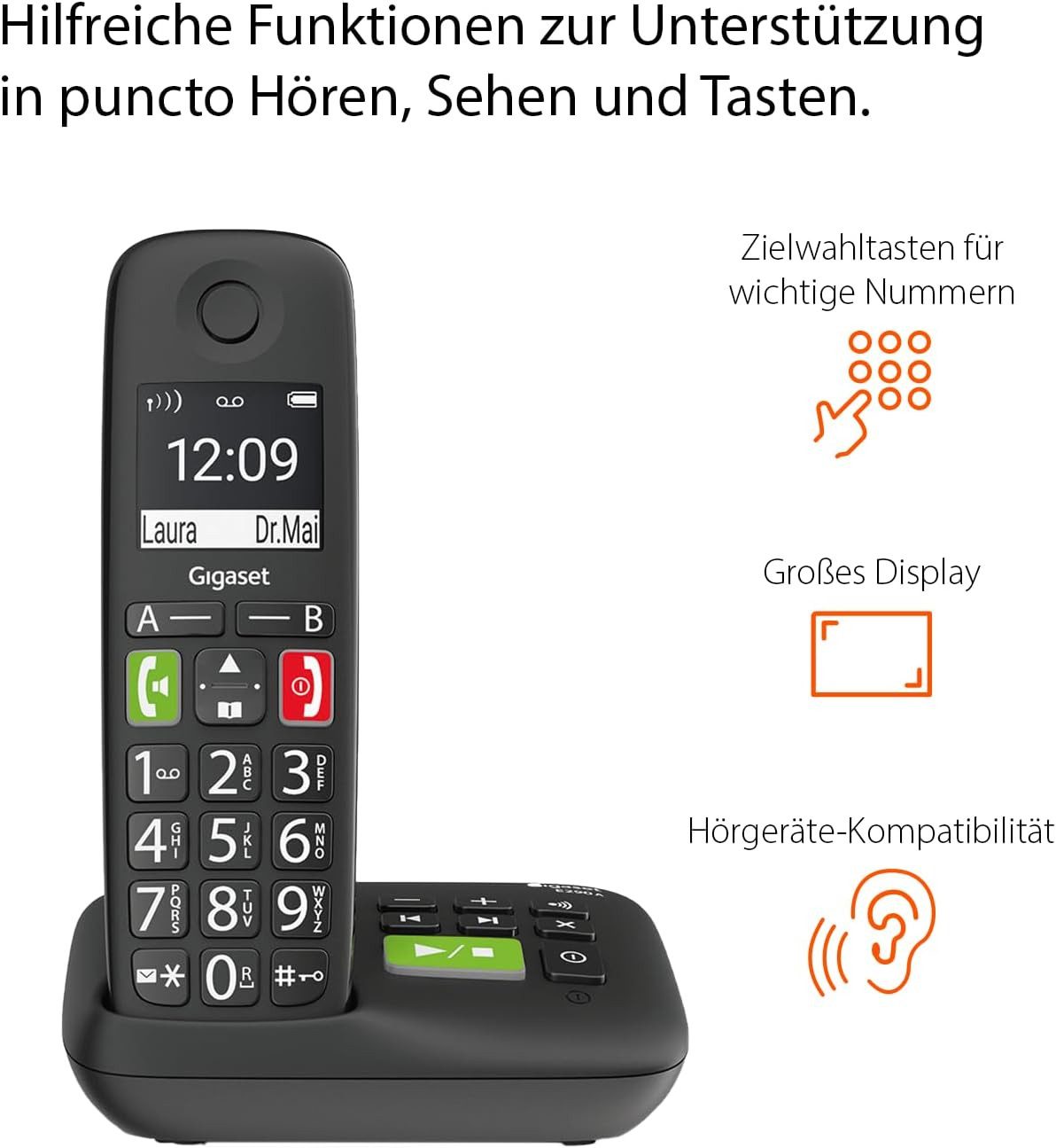 Gigaset E290A Duo Festnetztelefon (Mobilteile: 1)