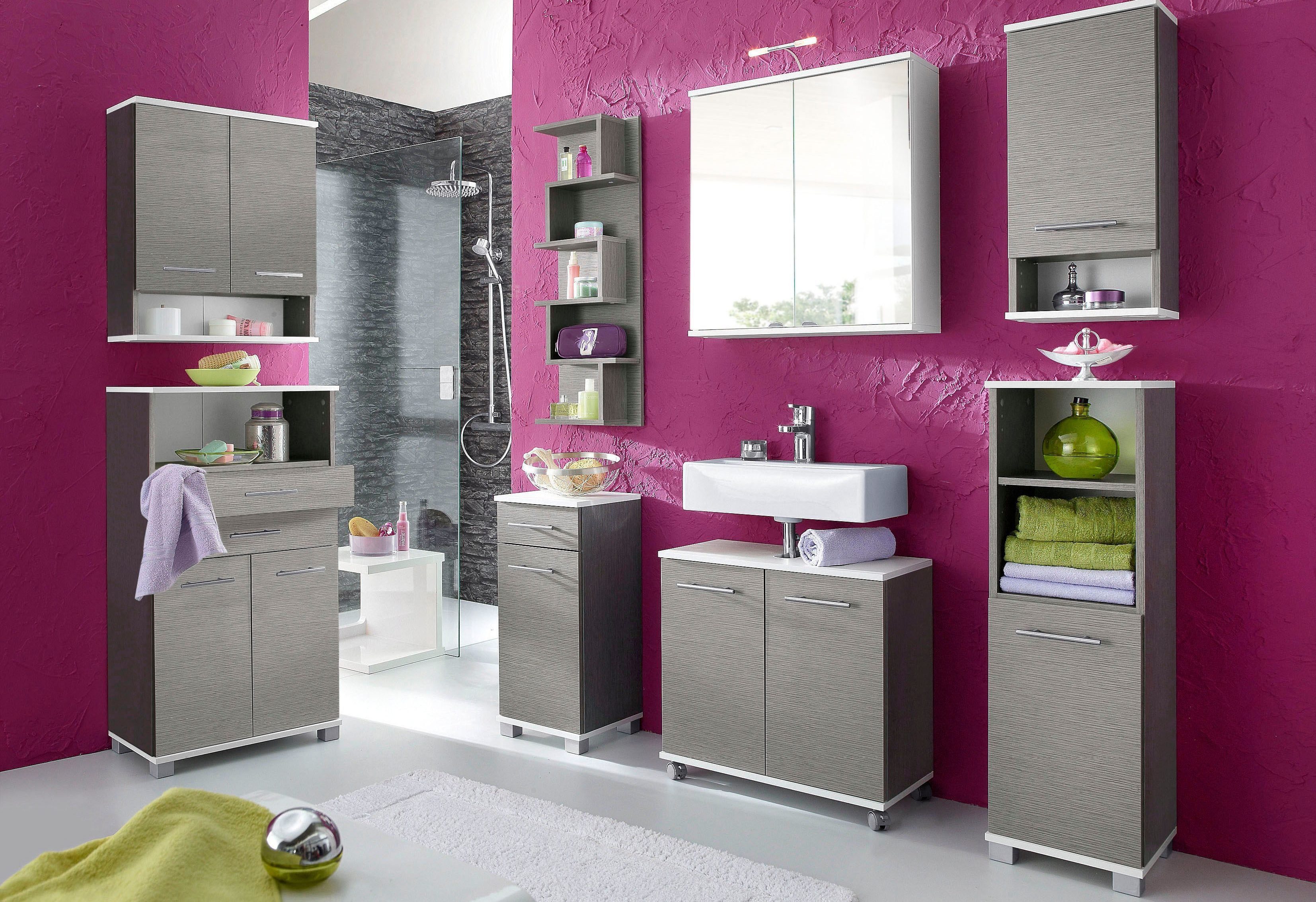 welltime Seitenschrank Emmi, Breite 30 cm Wechselbarer Türanschlag, Metallb günstig online kaufen