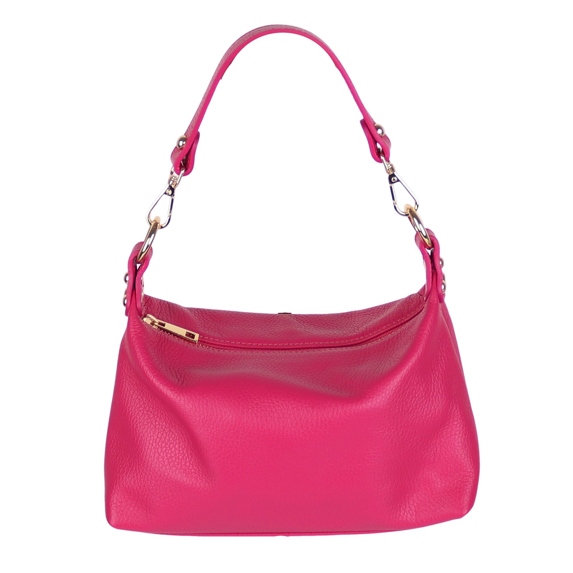MIRROSI Schultertasche Damen Achseltasche Umhängetasche Echtleder, Made in Italy