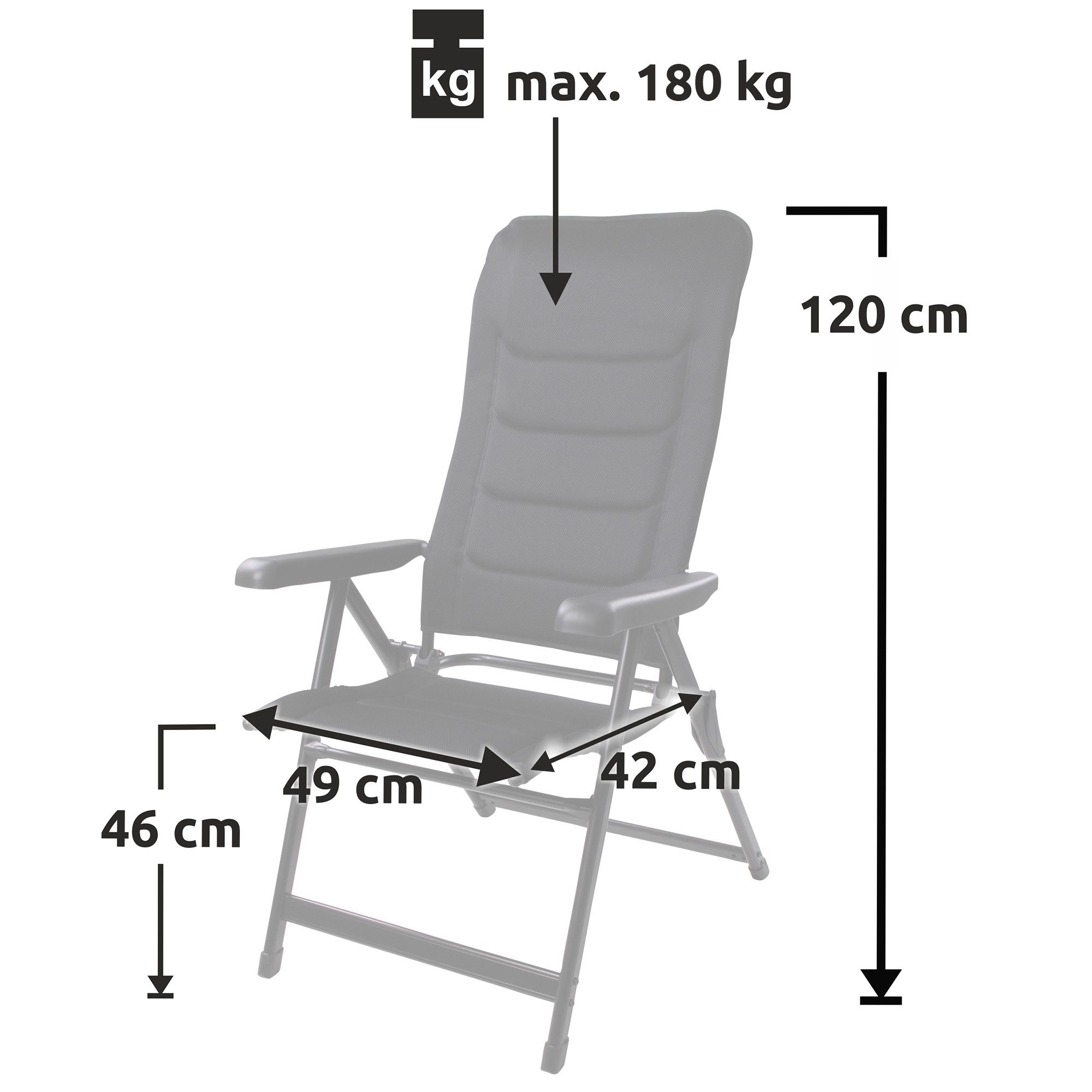 yourGEAR Campingstuhl Hochlehner Sovana 3D - günstig online kaufen