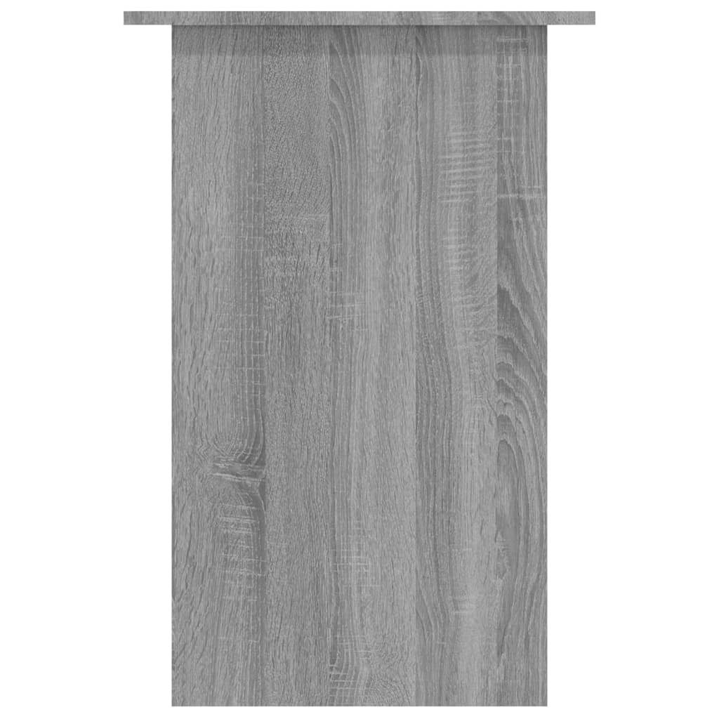 furnicato Schreibtisch Holzwerkstoff Grau 90x50x74 Sonoma cm