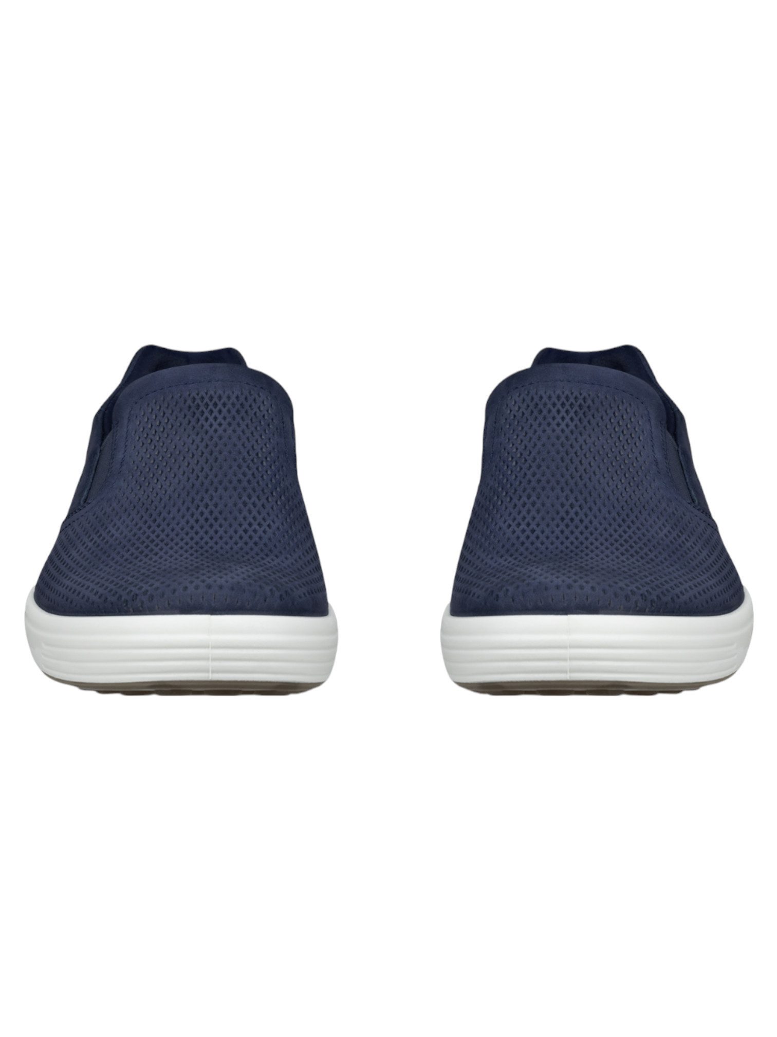Ecco Soft 7 Easy Slip (Premium-Leder) navyblau Herren Sneaker