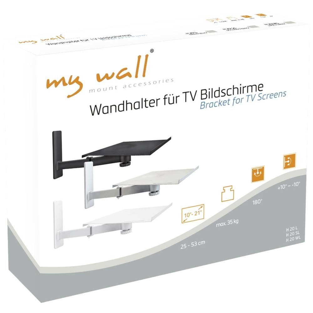 my wall Lautsprecher-Wandhalterung Wandhalter für TV Bildschirme, Laptops, Notebooks H20WL, (Schwenkbar)