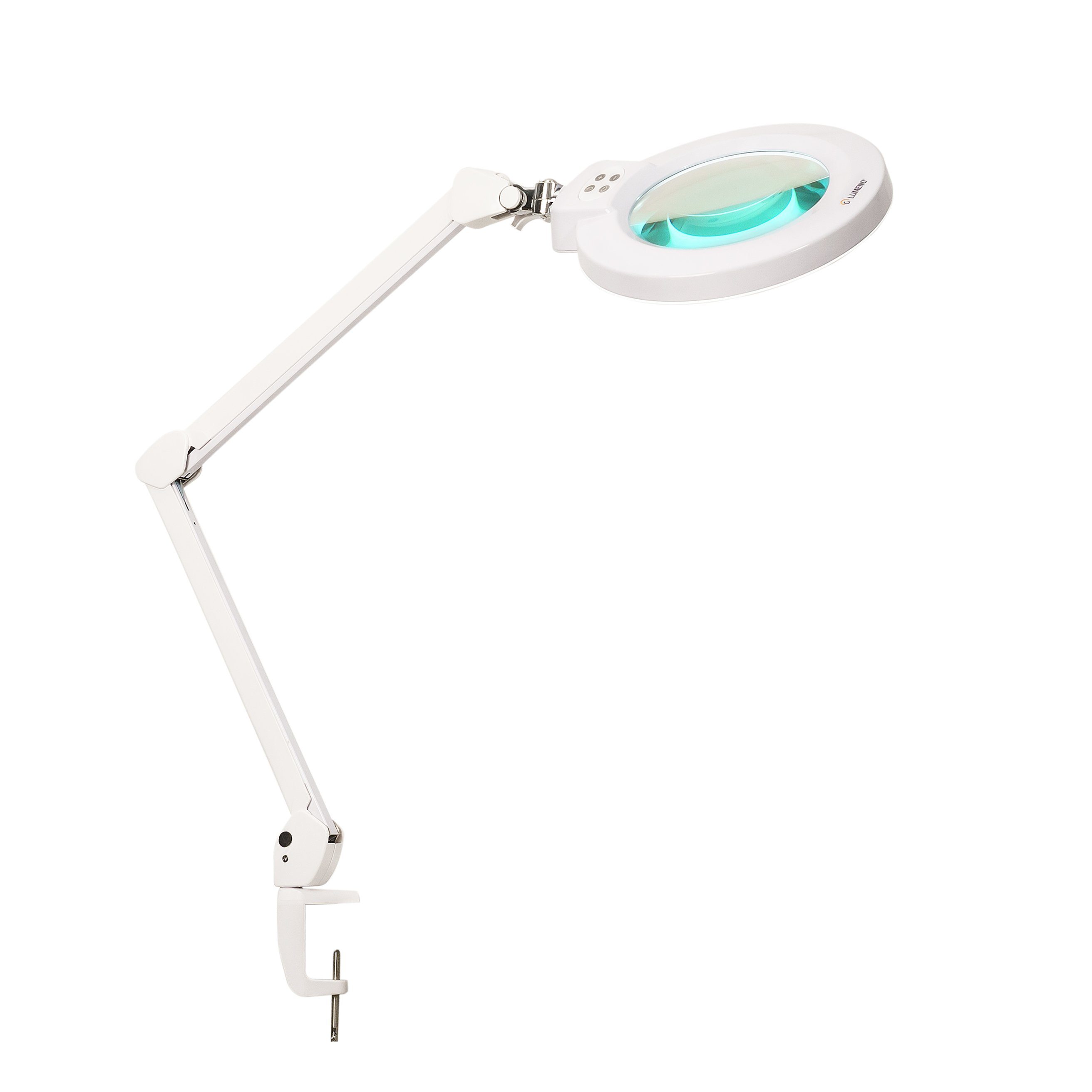 Lumeno Lupenlampe 824XPRO LED Lupenleuchte dimmbar und 172 mm Linse, LED fest integriert, Kaltweiß, 6500