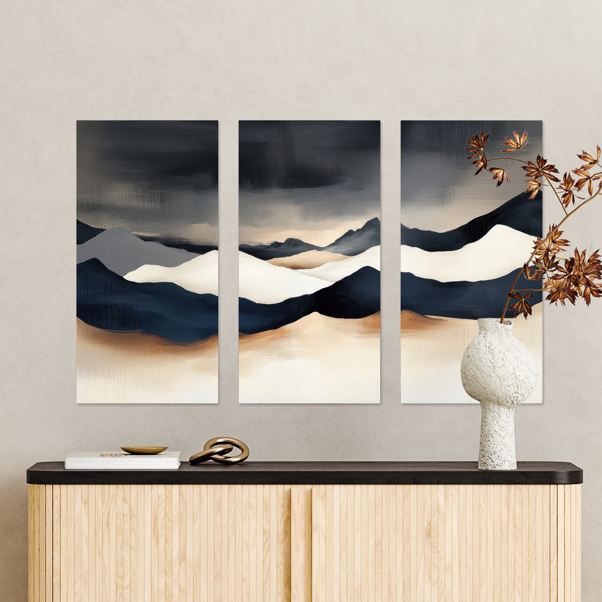 MuchoWow Leinwandbild Landschaft - Abstrakt - günstig online kaufen