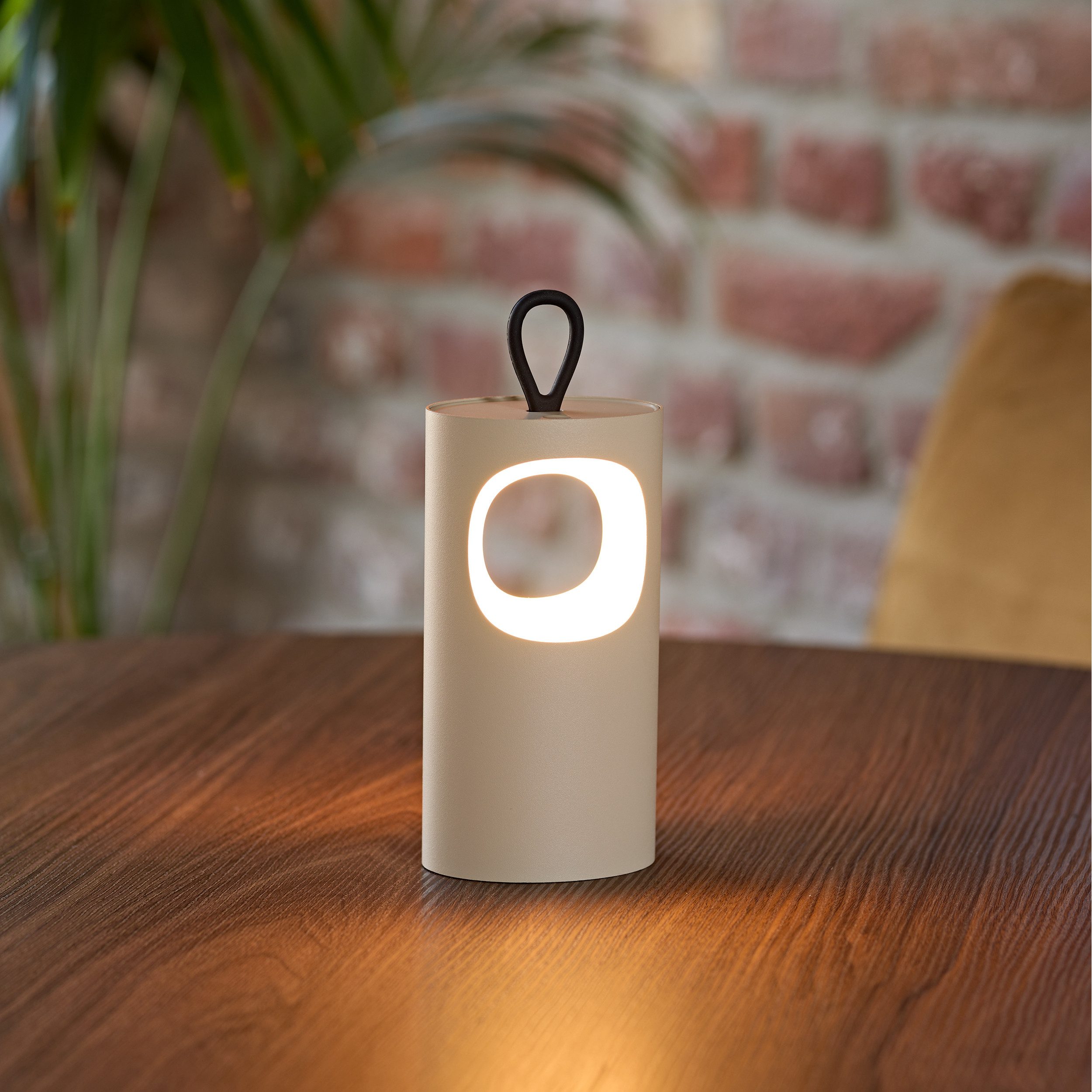 SIGOR LED Tischleuchte Akku-Tischleuchte, LED fest integriert, Warmweiß