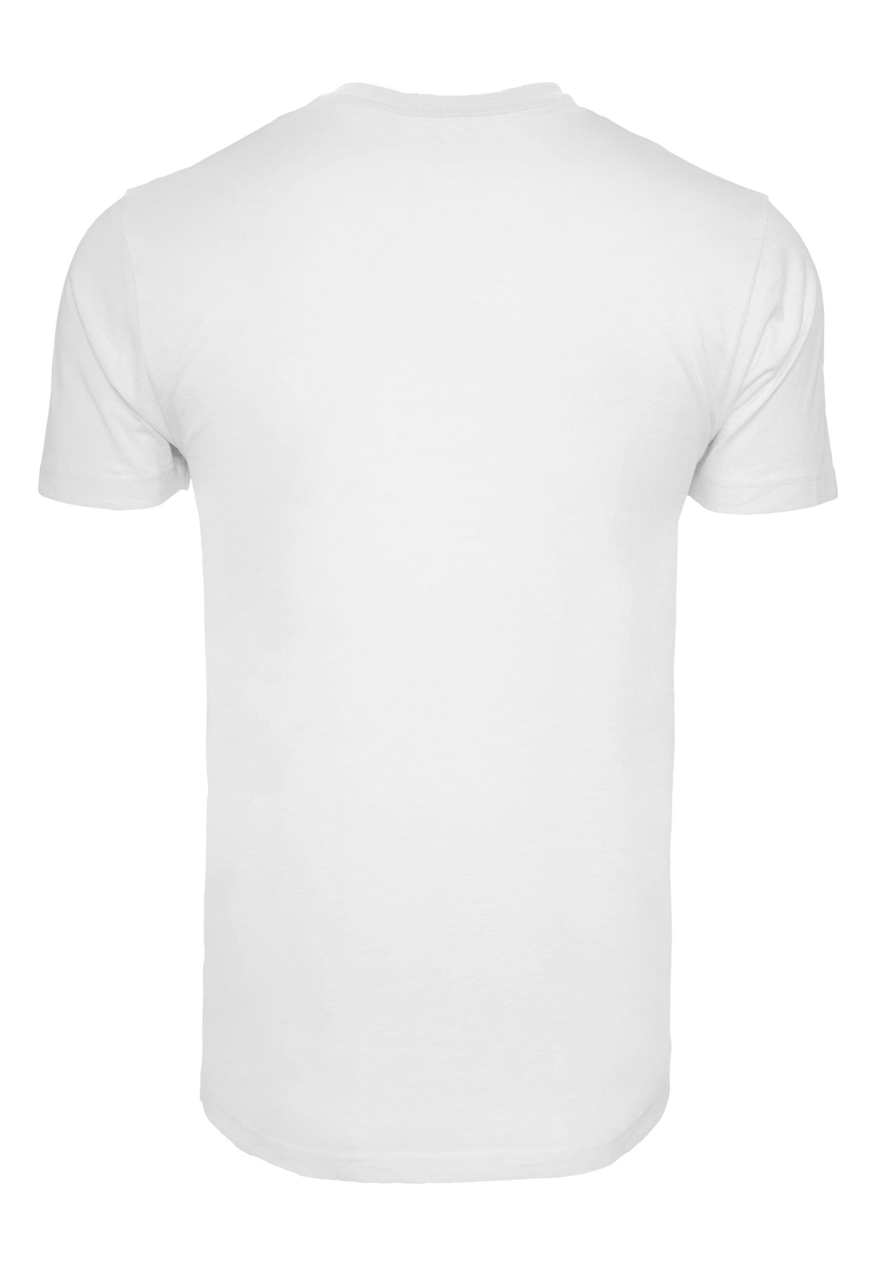 Merchcode (1-tlg) white F#K Qatar T-Shirt Neck Herren Round T-Shirt