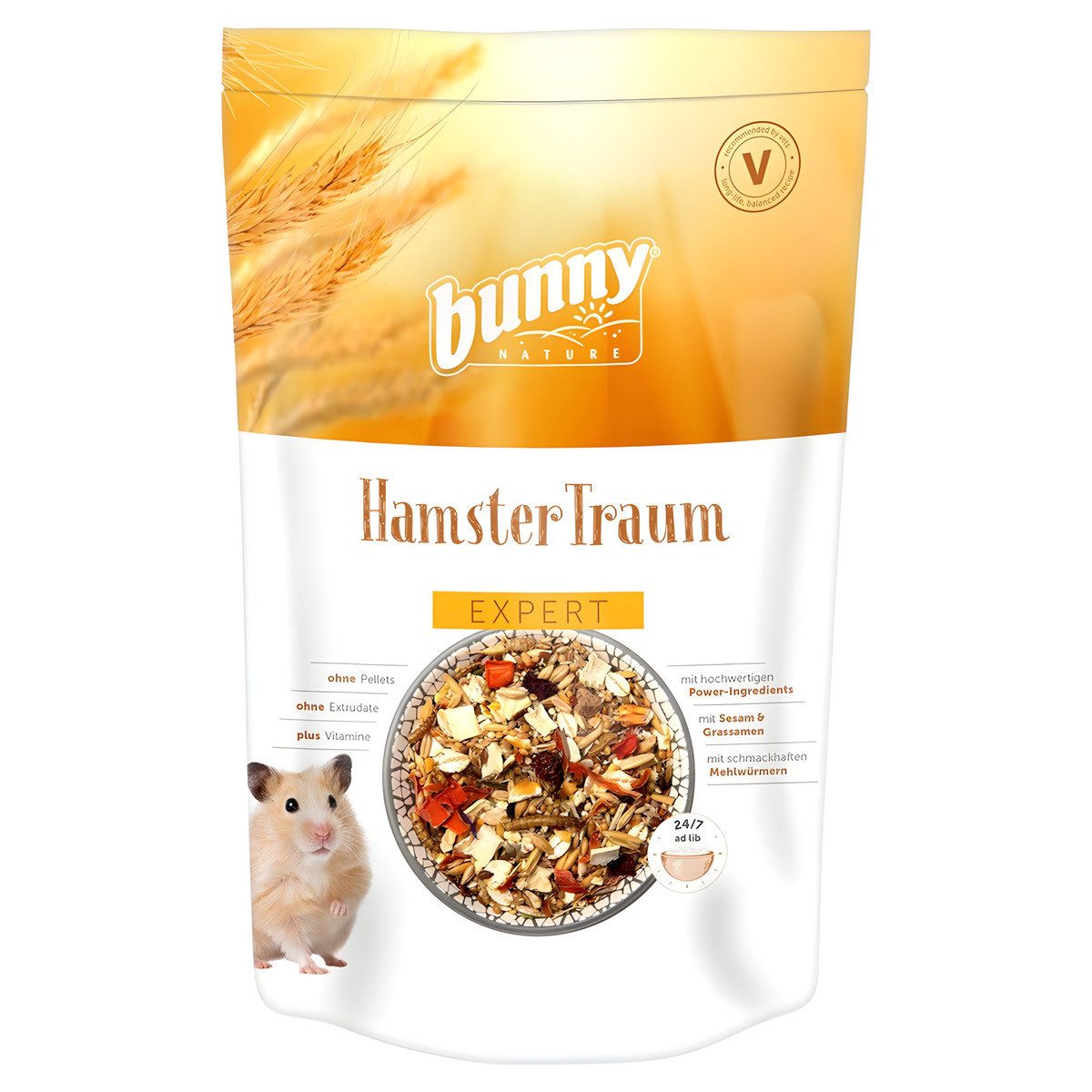 Bunny Nature HamsterTraum EXPERT 500 g, Trockenfutter für: Kleintier