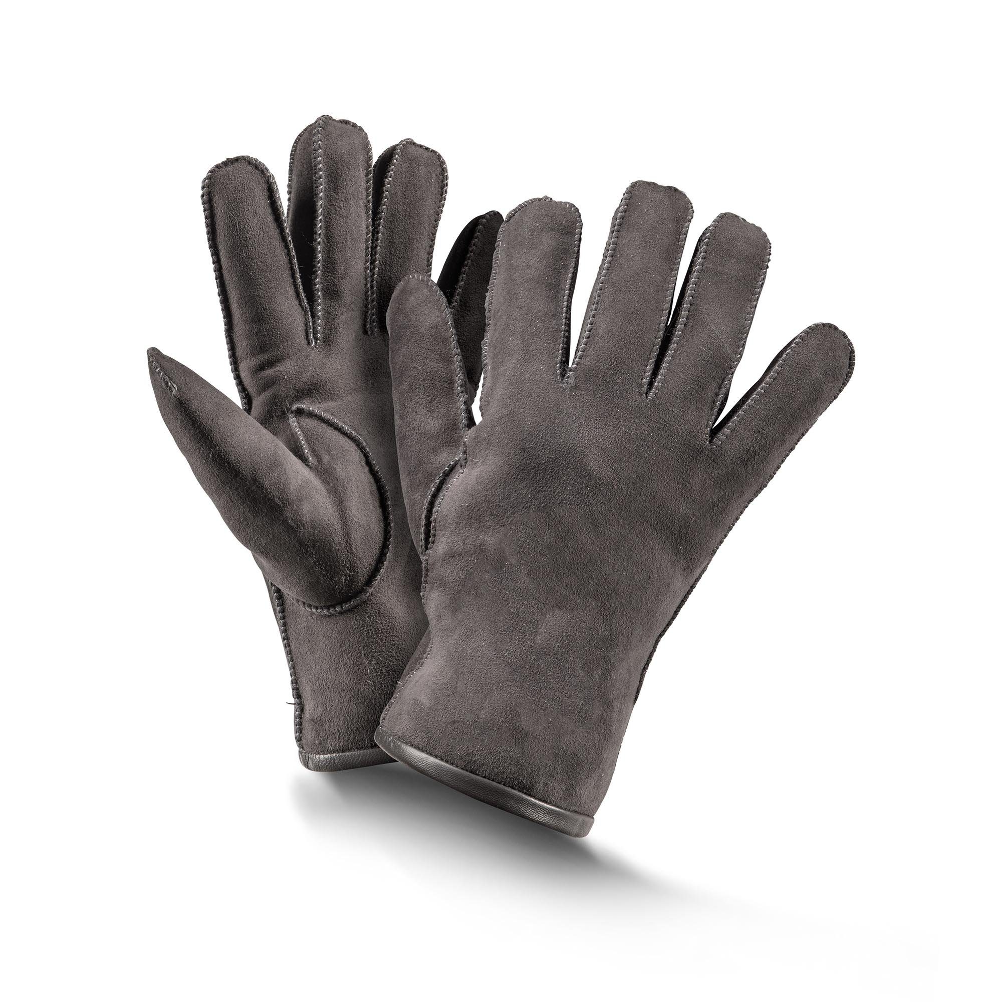 schwarz/ braun/ grau Baumwollhandschuhe 6-10 Basic Fellhof Handschuhe Gr Fingerhandschuhe