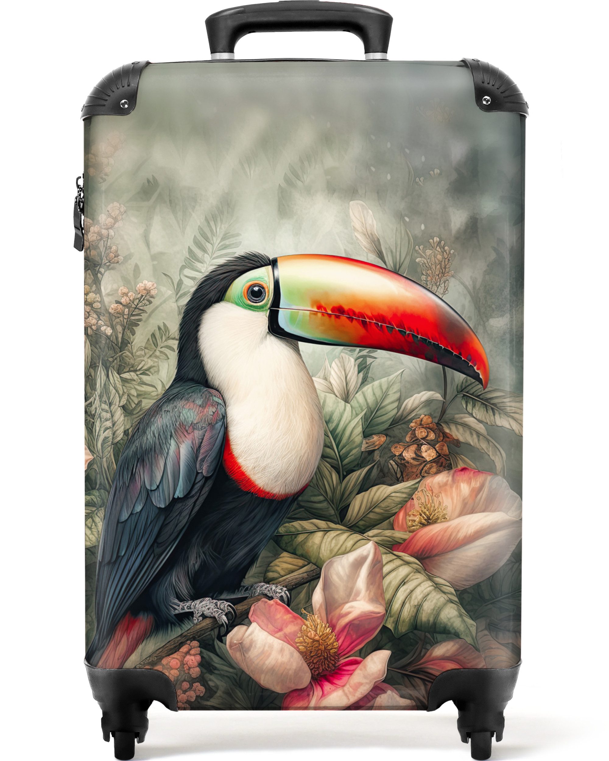 NoBoringSuitcases.com© Hartschalen-Trolley Tukan - Vögel - günstig online kaufen