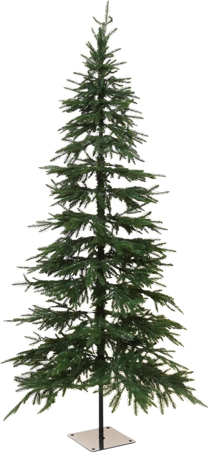 VIVANNO Künstlicher Weihnachtsbaum Kunststoff PINSAPO Konisch - Grün Naturgetreu, 100x100x210 cm