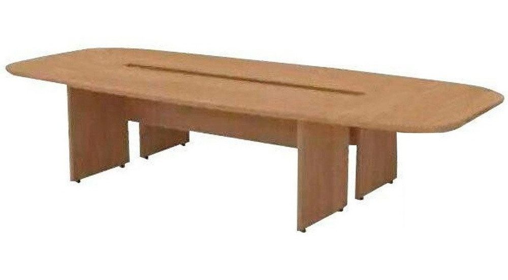 Xlmoebel Konferenztisch Eleganter Tagungstisch aus Holz mit stilvollem Design (Konferenztisch, 1-St., Konferenztisch), Hergestellt in Europa
