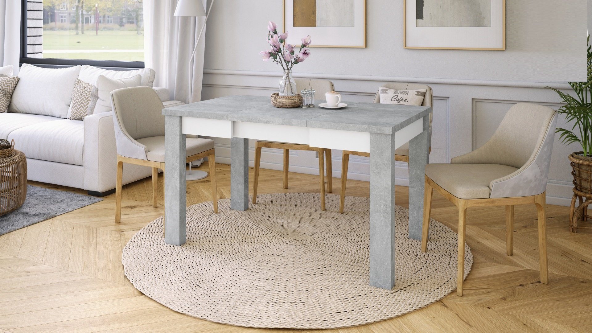 designimpex Esstisch Design Fonte Tisch ausziehbar günstig online kaufen