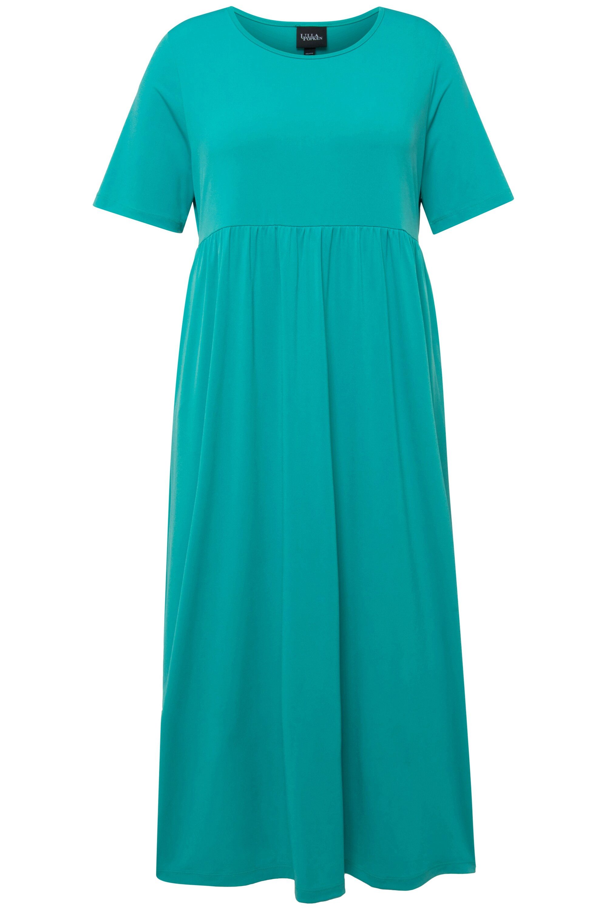 Ulla Popken Maxikleid Jerseykleid Empirenaht Rundhals günstig online kaufen