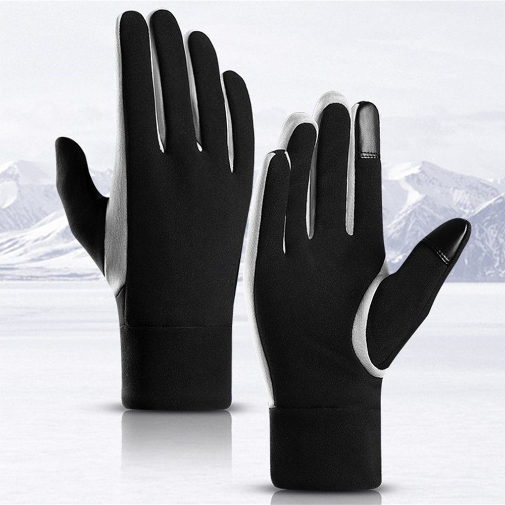 Skihandschuhe, sporthandschuhe, Fahrradhandschuhe Winter warm Herren-Radhandschuhe, Dekorative Warme Handschuhe Sporthandschuhe,