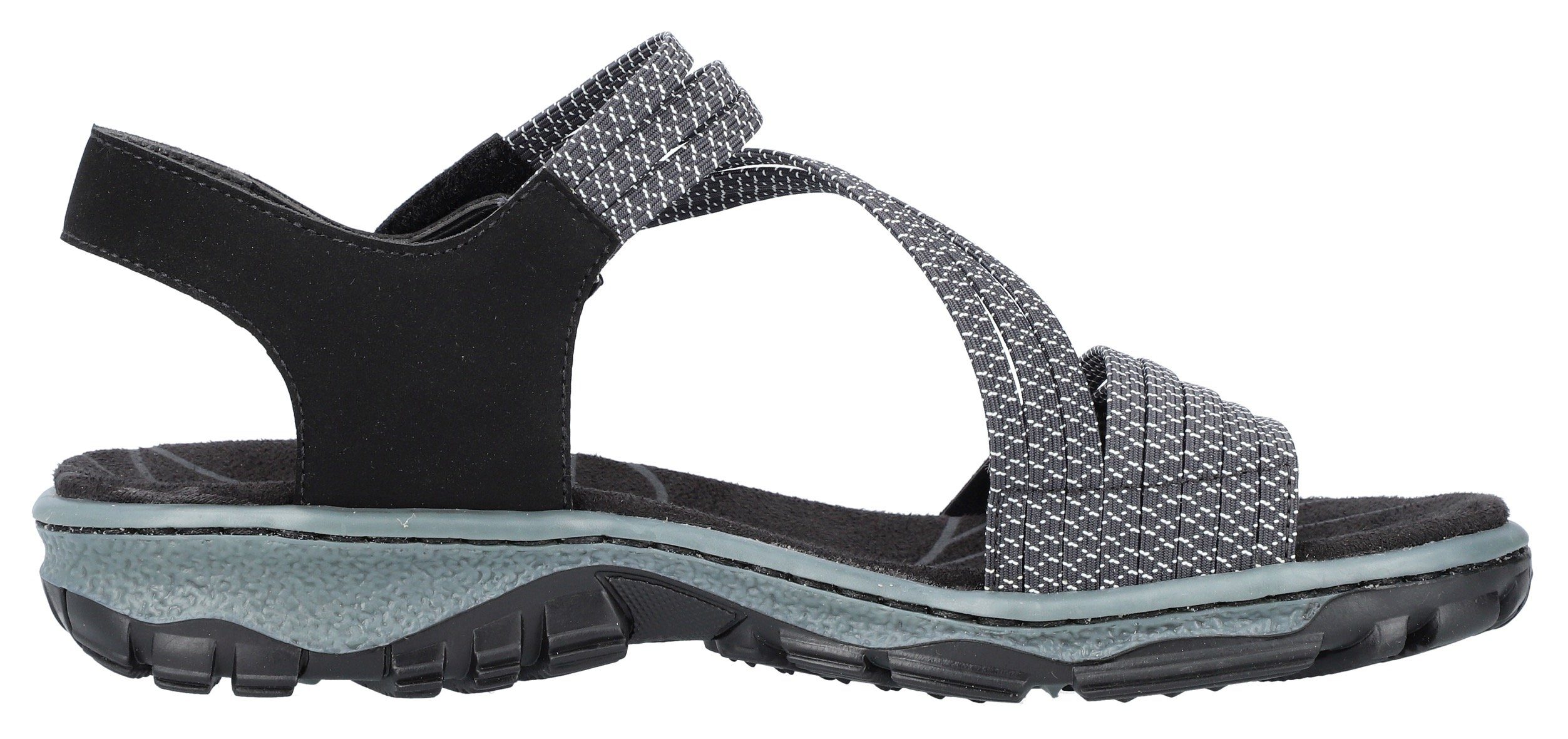 Rieker Riemchensandale, Sommerschuh, Sandalette, Klettschuh, in sportiver Optik