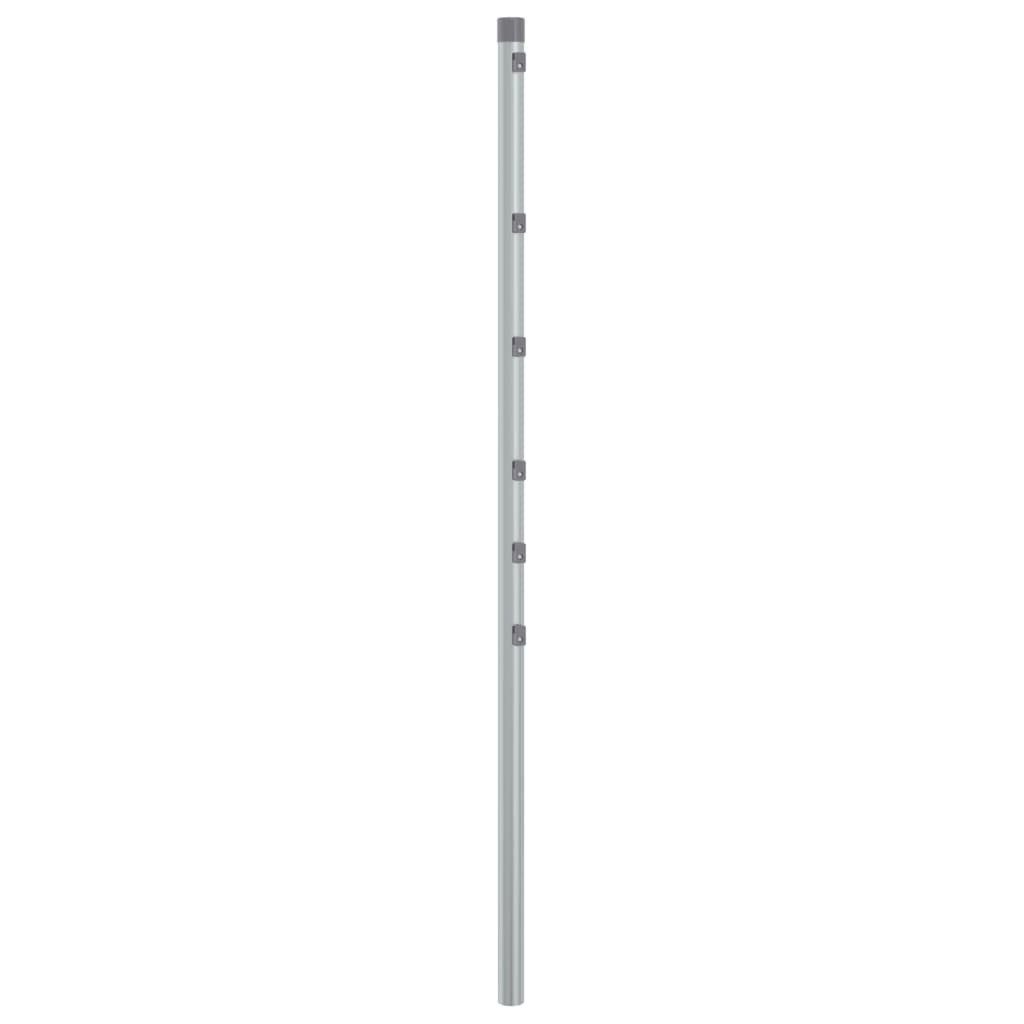 vidaXL Zaunpfosten Zaunpfosten 15 Stk. Silbern 120 cm Verzinkter Stahl