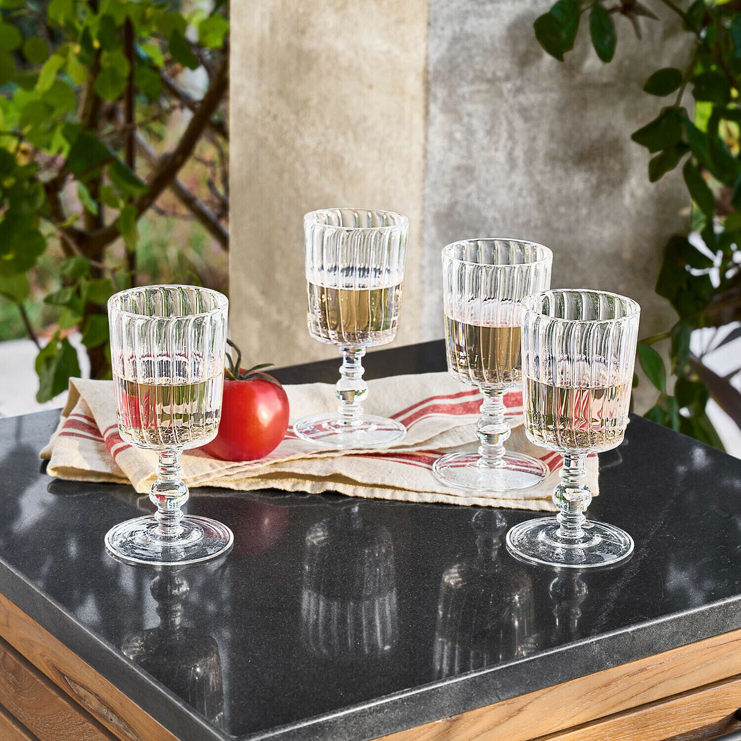 Mirabeau Glas Glas 4er Set Lianzo klar, Glas