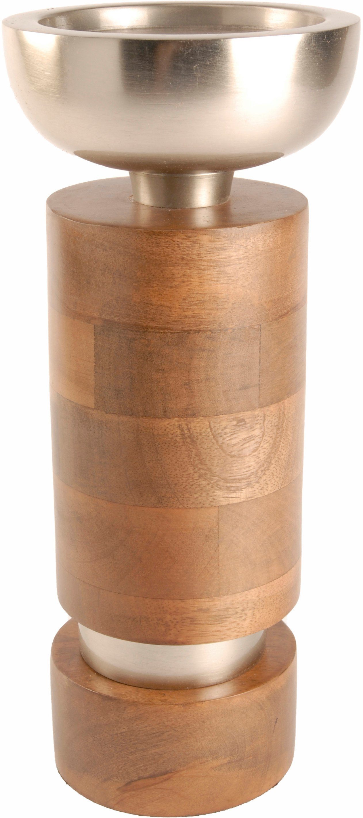 Kerzenleuchter (1 Stück), aus Holz und Aluminium, Ø ca. 12 cm online kaufen  | OTTO