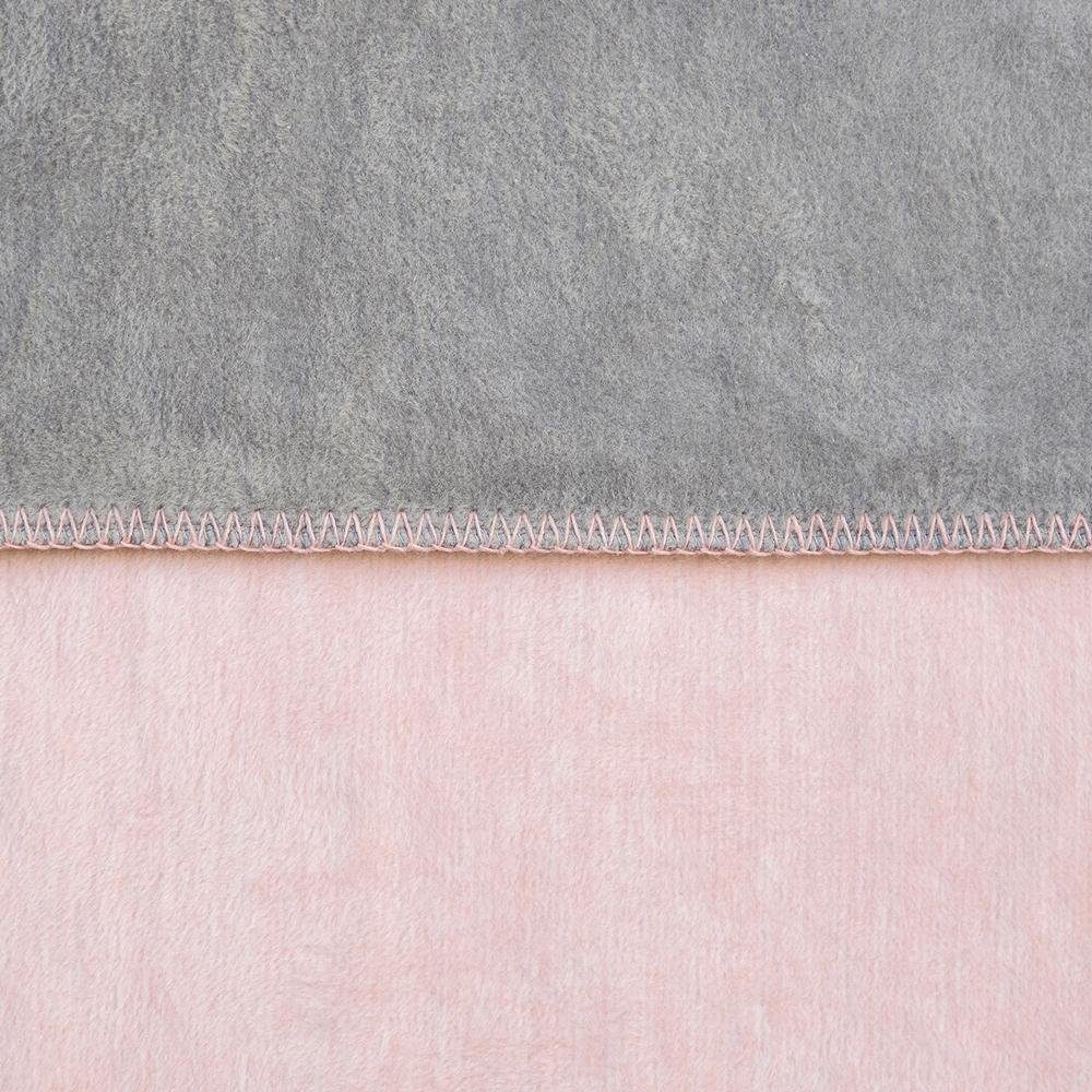 Jacquard Decke Dublin, trendigen Pastellfarben rosa/grau Wohndecke IBENA, in