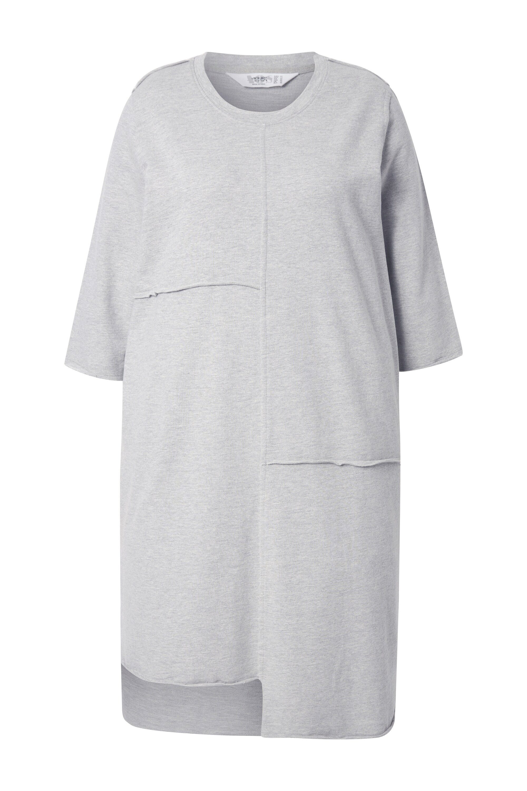 Angel of Style Jerseykleid Sweatkleid offene Kanten 3/4-Ärmel günstig online kaufen