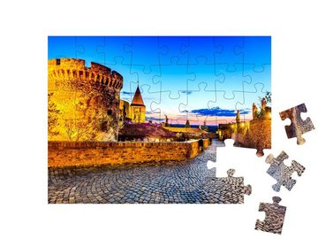 puzzleYOU Puzzle Belgrad, Serbien: Kalemegdan Festung bei der Nacht, 48 Puzzleteile, puzzleYOU-Kollektionen Weitere Europa-Motive