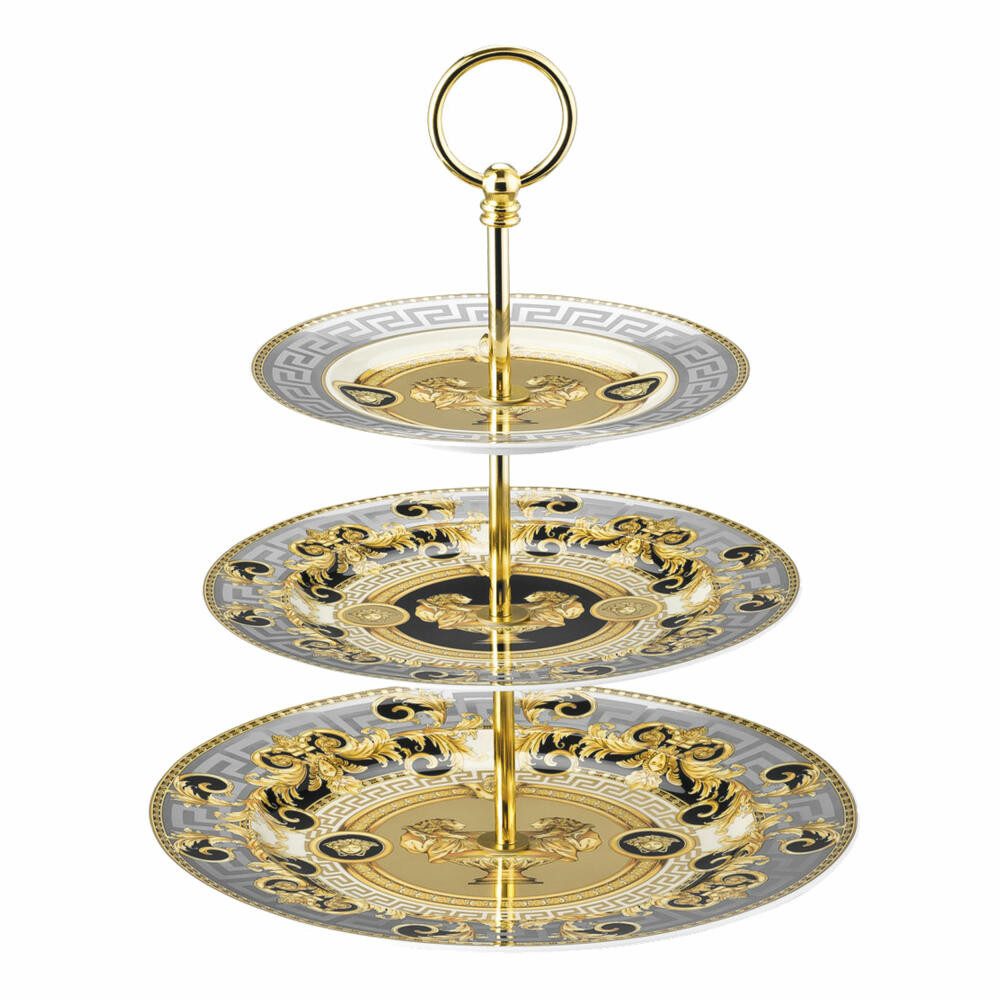 Rosenthal meets Versace Etagere 3-tlg. Prestige Gala, Materialmix
