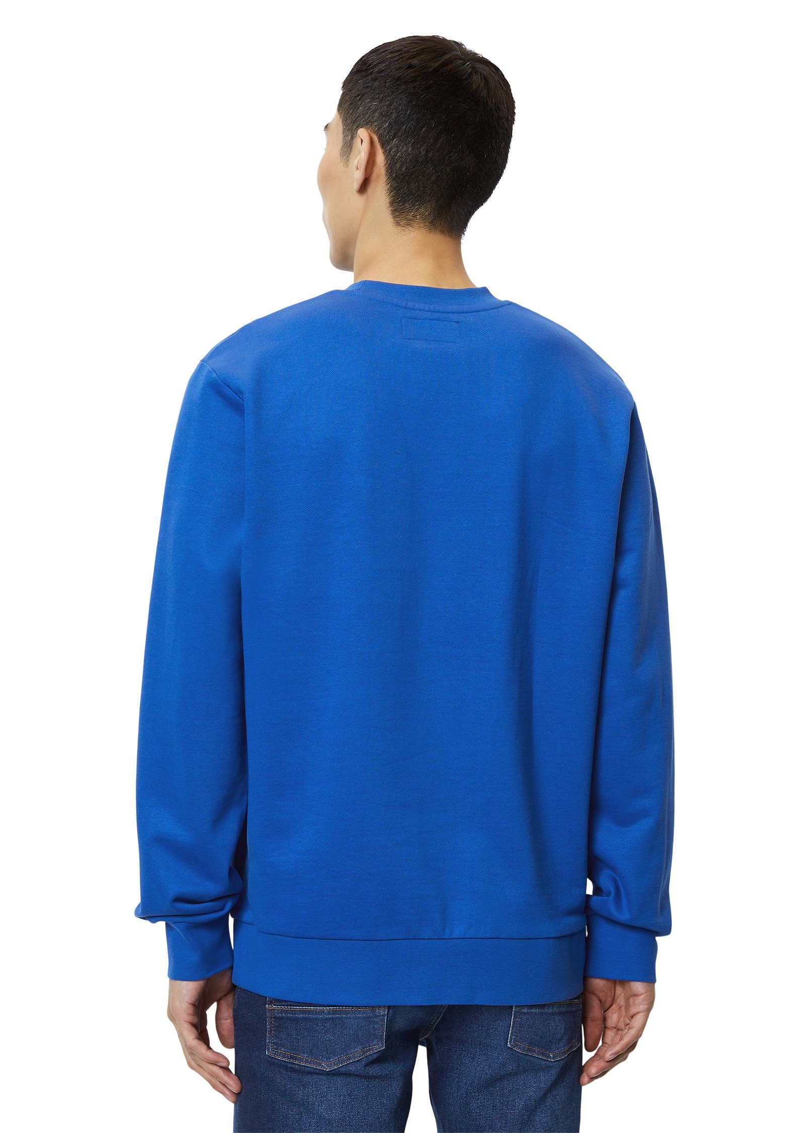 Marc O'Polo Sweatshirt aus blau Bio-Baumwolle reiner