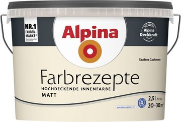 Alpina Wandfarbe Alpina Farbrezepte Sanftes cremiges Cashmere matt