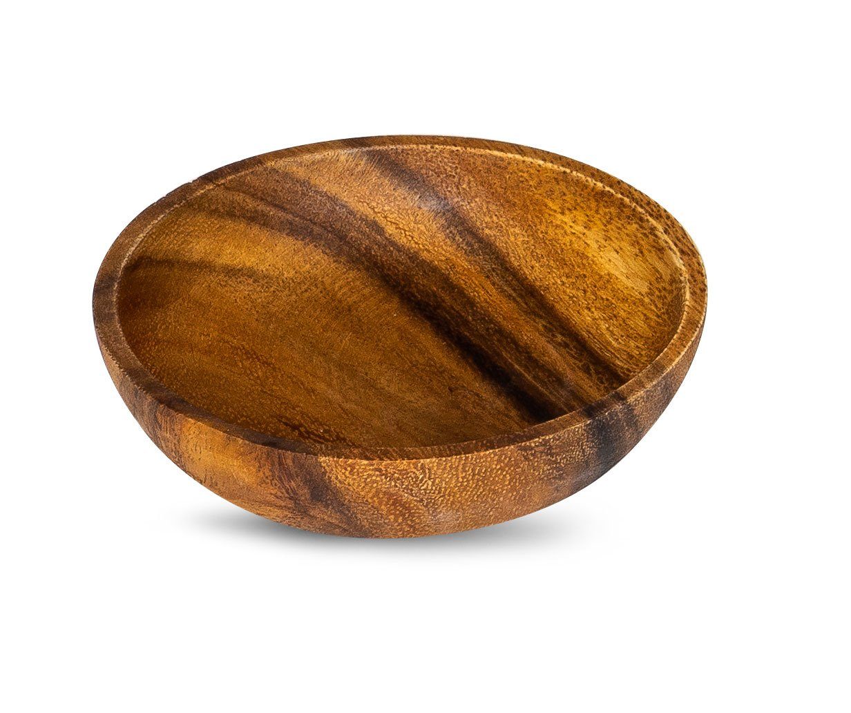 Levandeo® Dekoteller, 3er Set Teller Akazie 10x2,5cm Rund Holz Design Schal günstig online kaufen