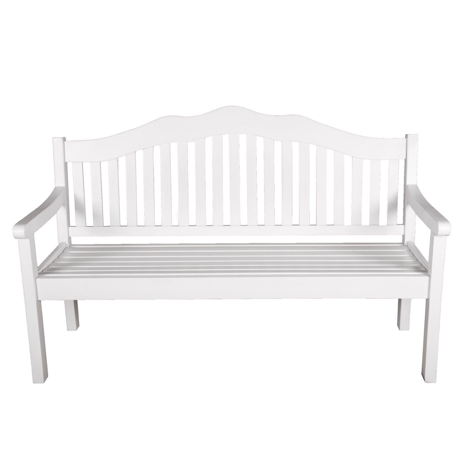 Home4Living Gartenbank Holzbank Sitzbank 3-Sitzer Eukalyptus weiß lackiert. € 429,99