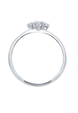 Elli DIAMONDS Verlobungsring Verlobung Edel Topas Diamant (0.06 ct) 925 Silber