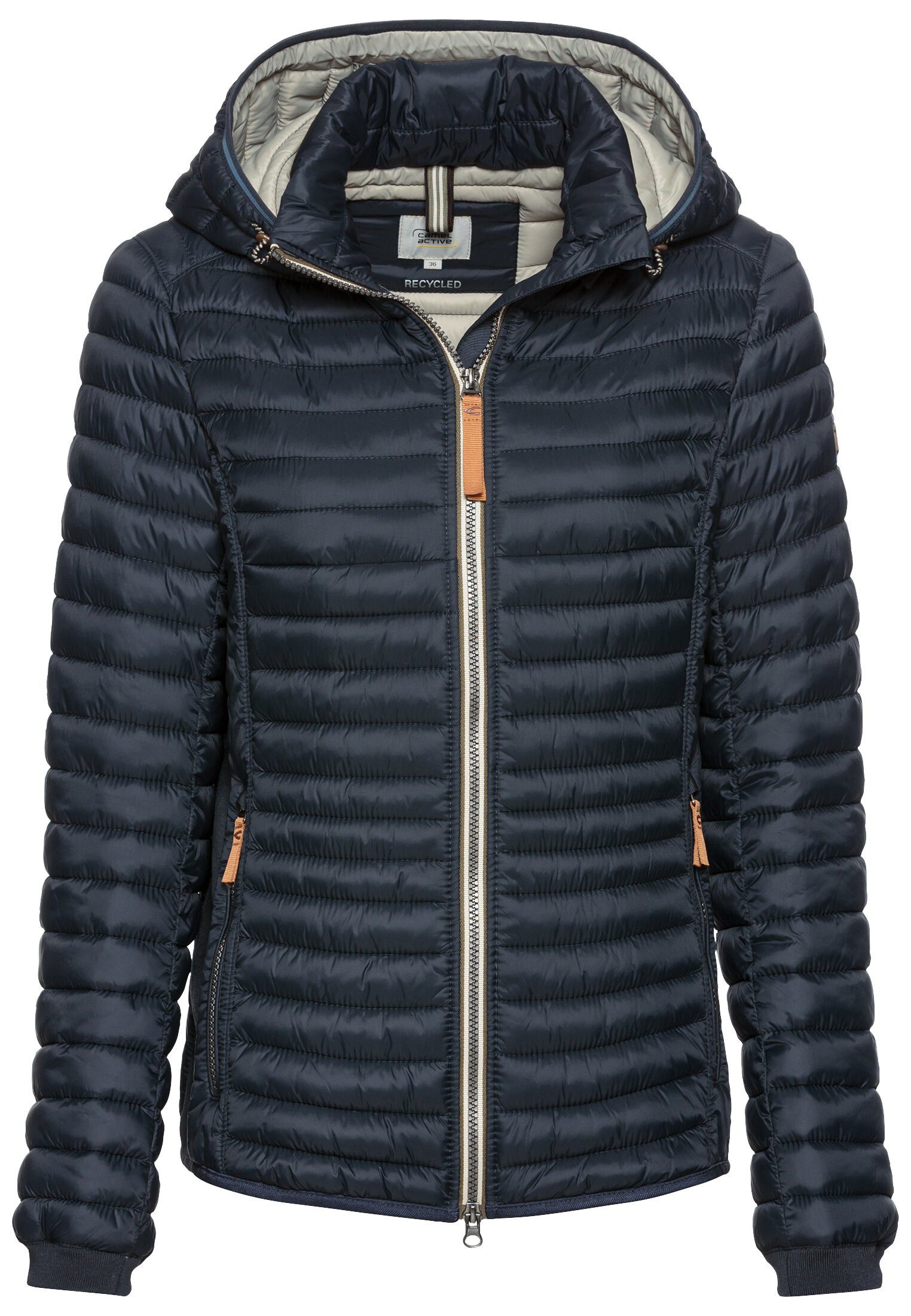 Steppjacke aus recyceltem Polyamid Langarm