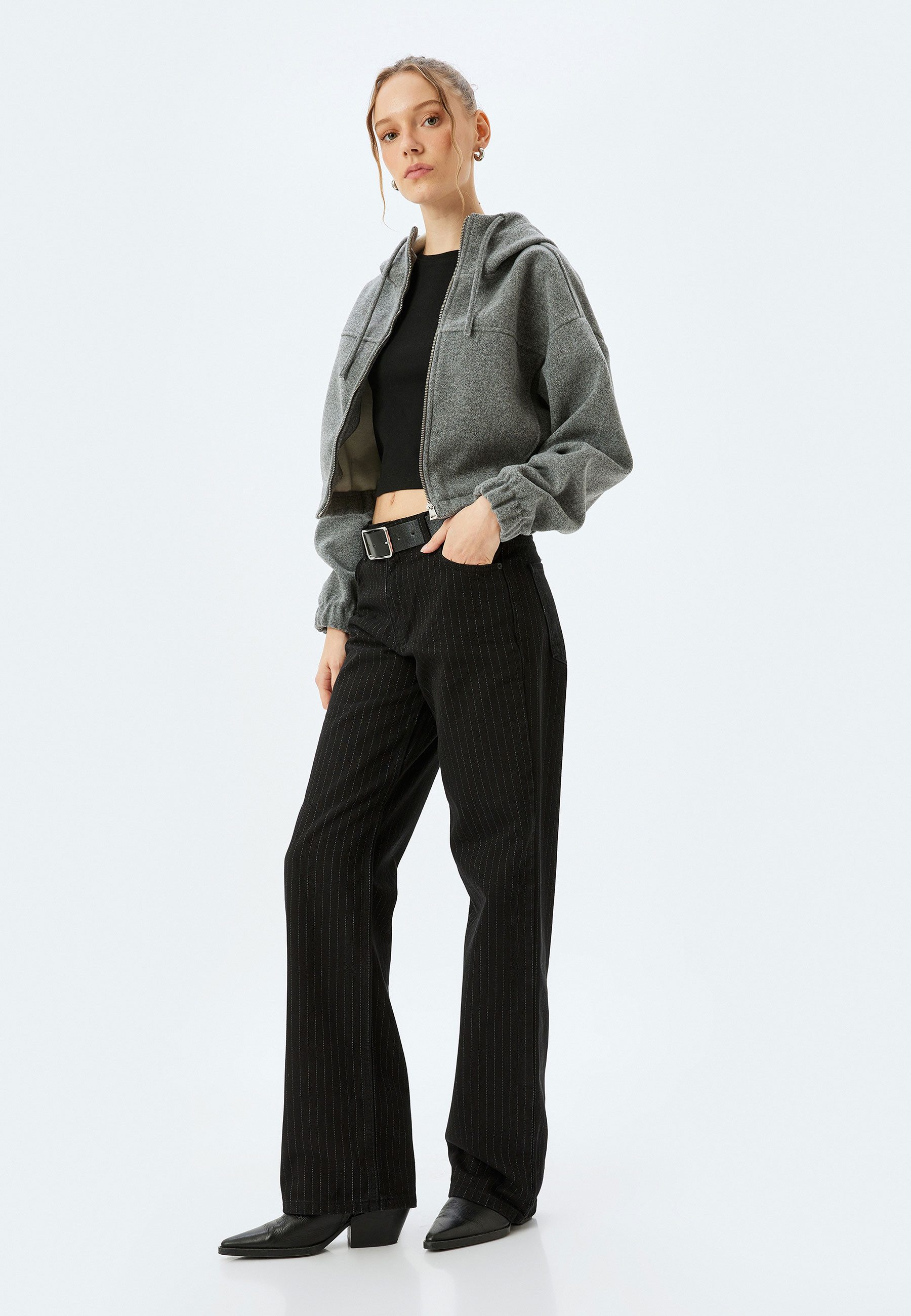 Koton Straight-Jeans Denim Longer Straight Straight-Jeans