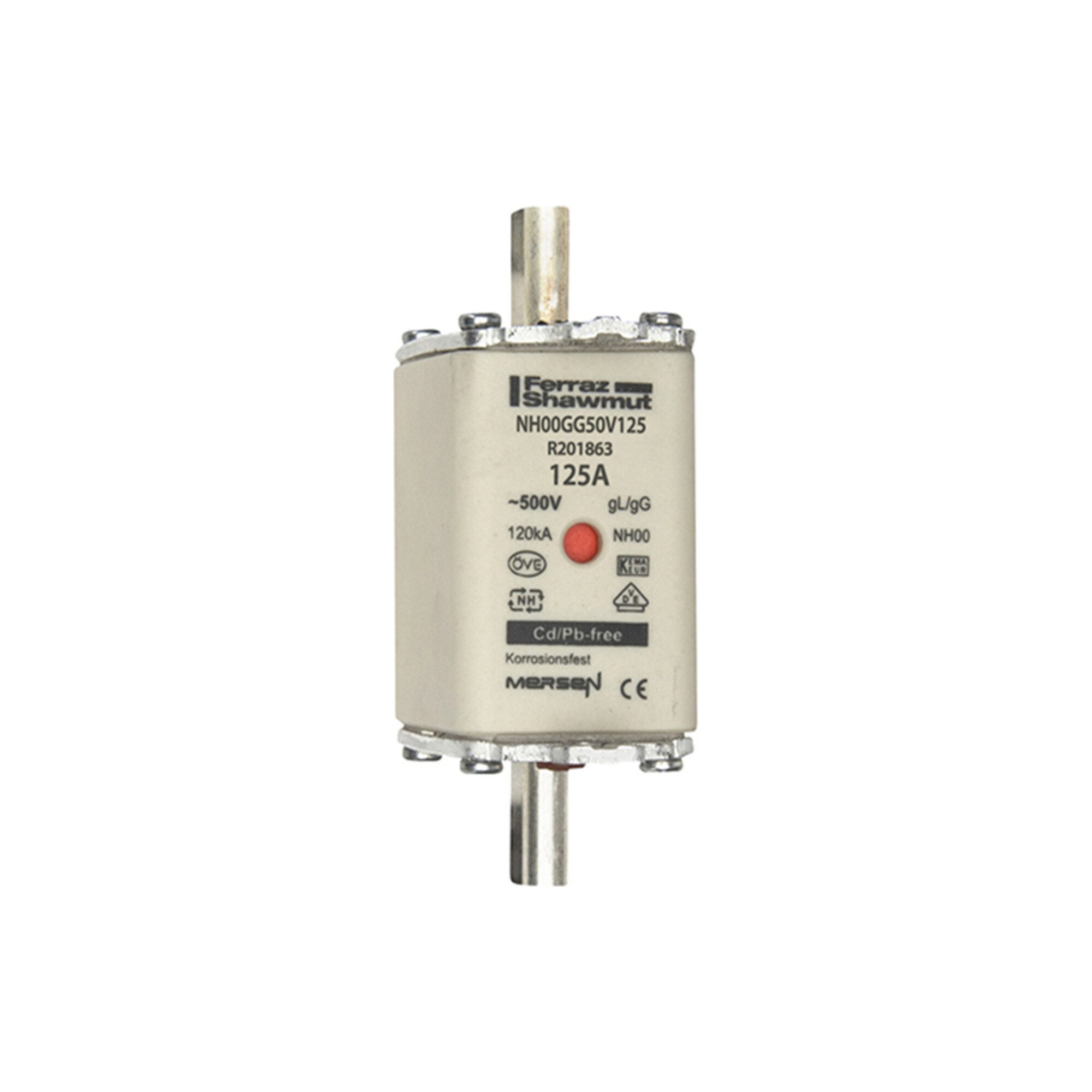 MERSEN Sicherungshalter Mersen NH-Sicherungseinsatz SF Gr.00 gG 125A/500VKM NH00GG50V125