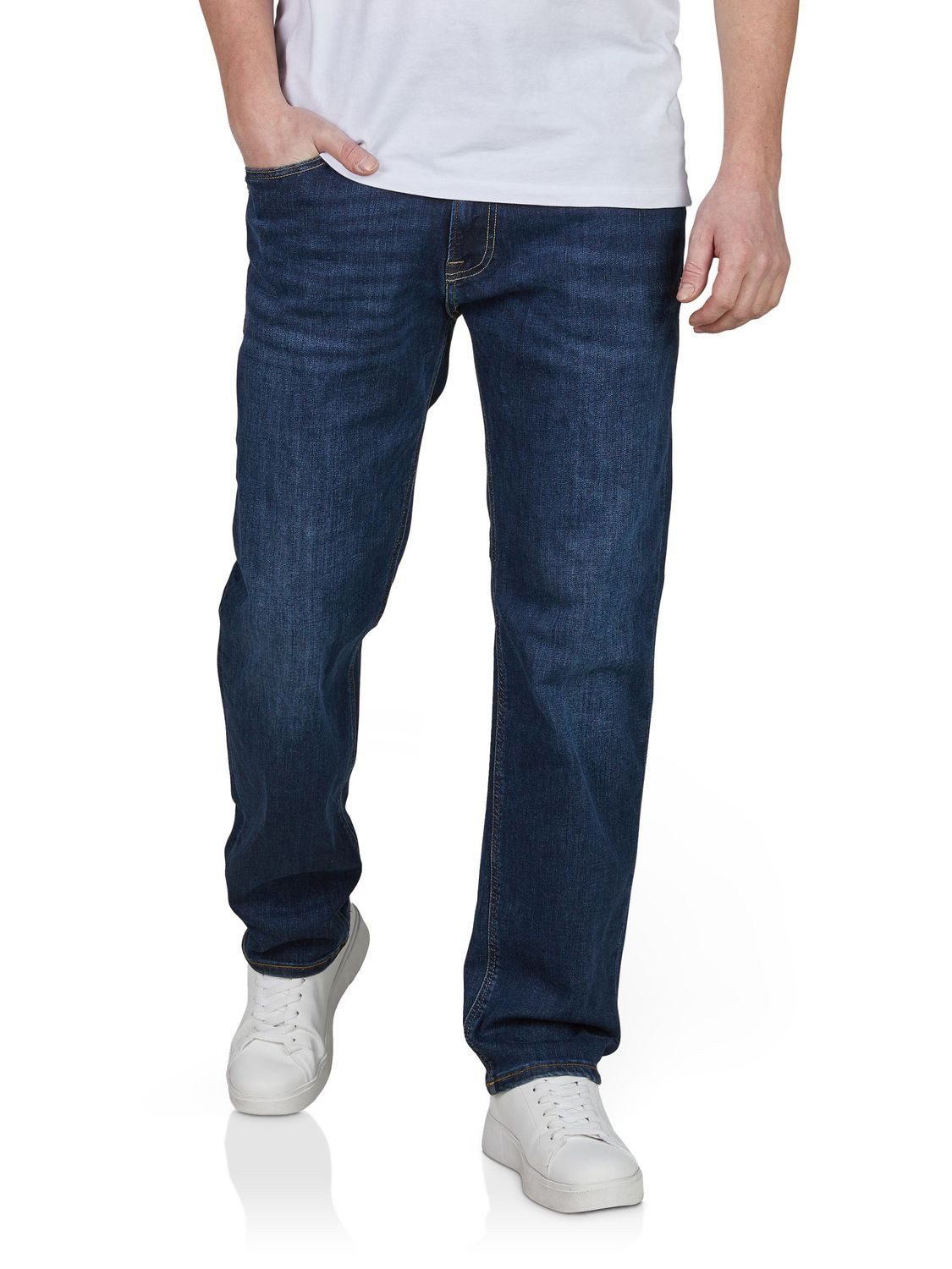 Jack & Jones Straight-Jeans Herren Jeanshose JJICLARK Straight Fit Denim Ho günstig online kaufen