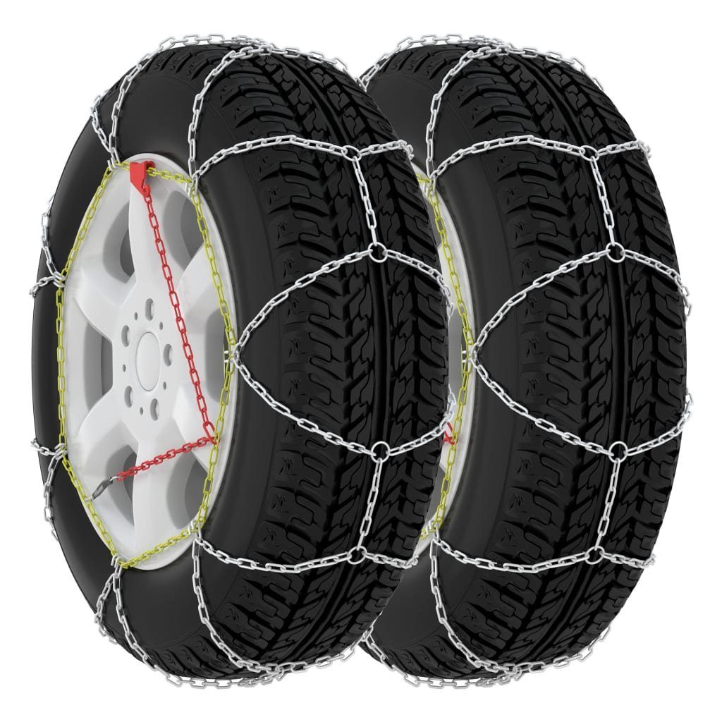 vidaXL Protektoren-Set Schneeketten für Autoreifen 2 Stk. 16 mm SUV 4x4 Größe 450 (2-tlg)