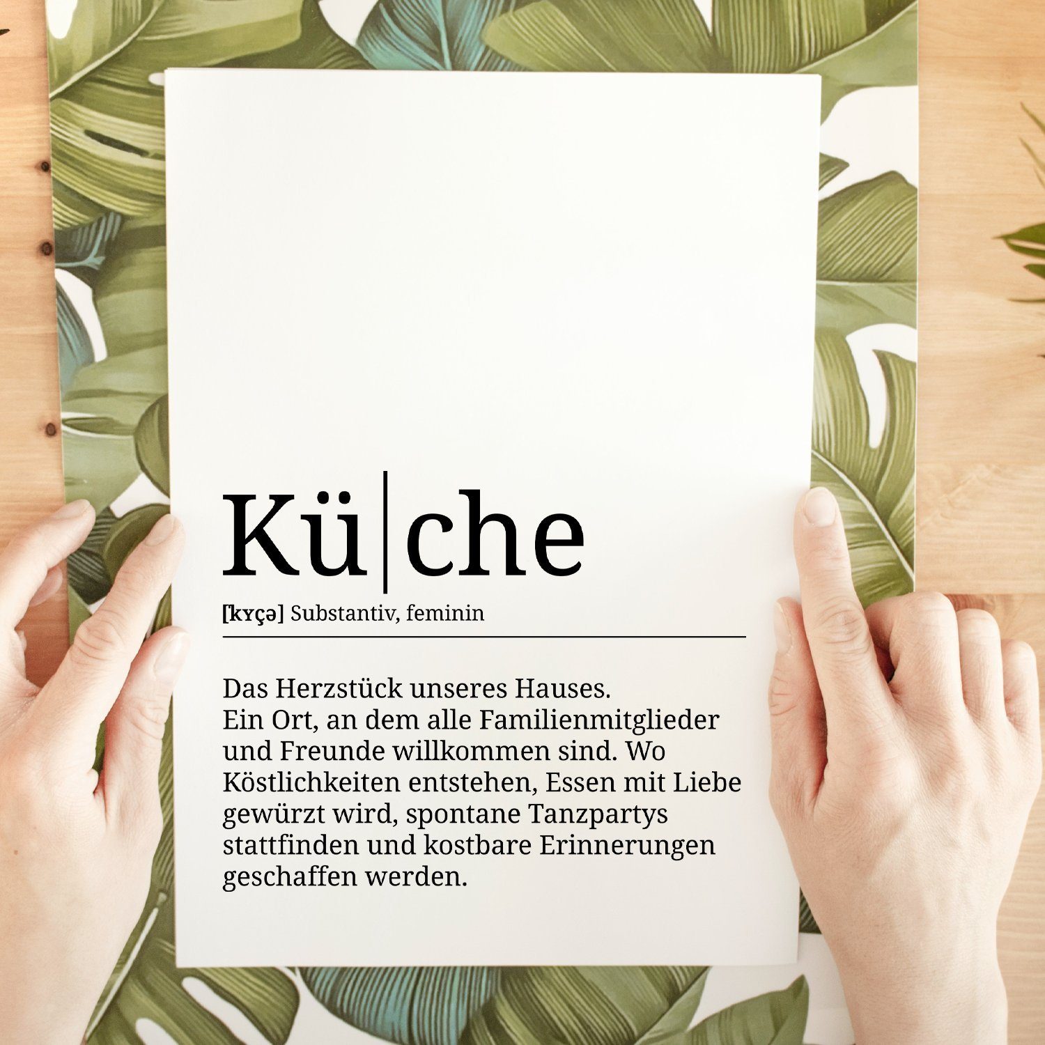 Tigerlino Poster Küche Definition Wandbild Haushalt Einzugsgeschenk