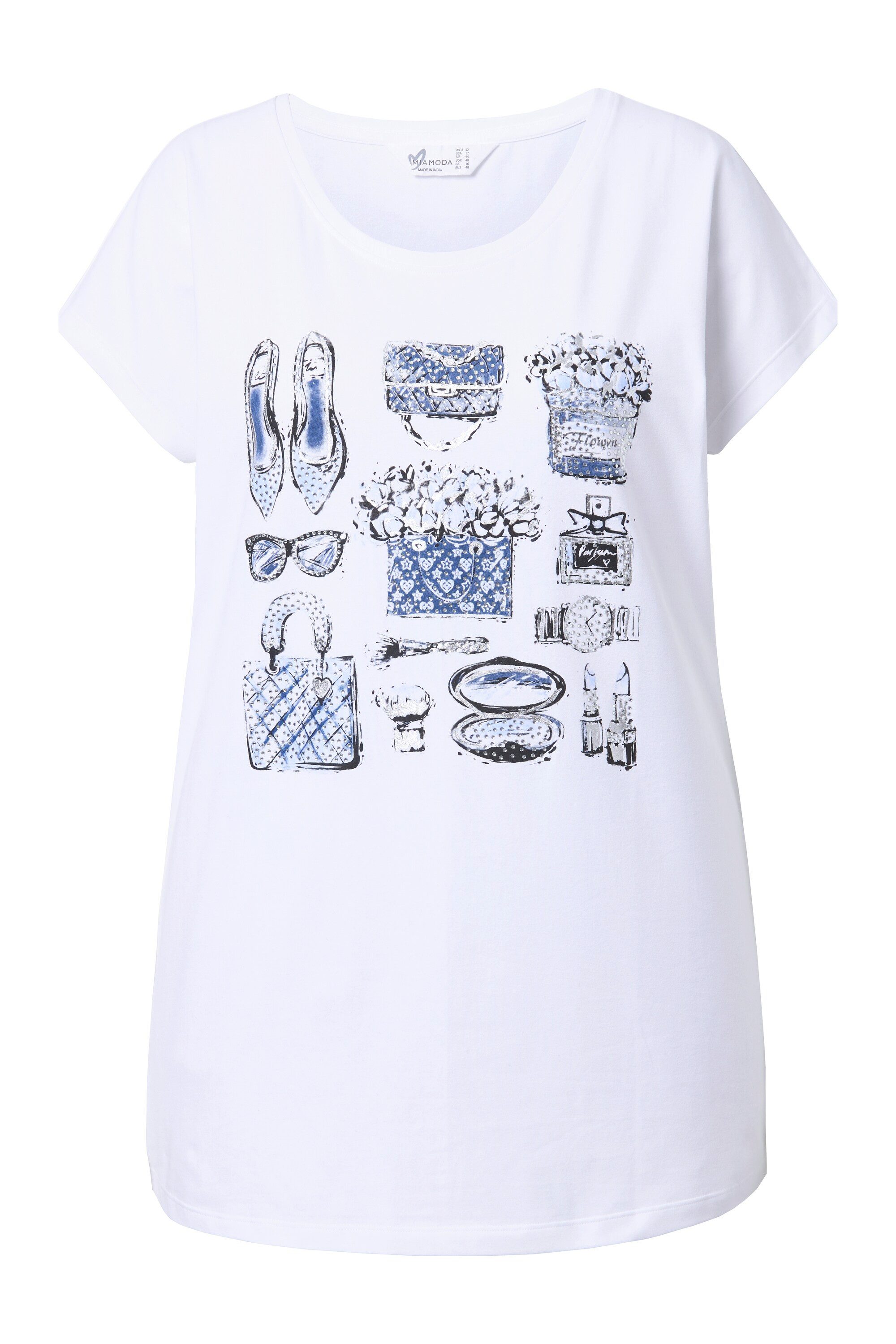 MIAMODA T-Shirt T-Shirt Komfort Fit Accessoire-Motiv günstig online kaufen