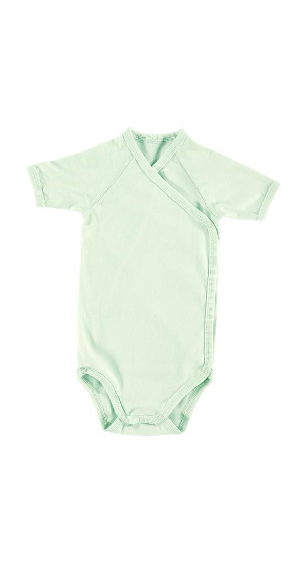 Alvi® Wickelbody Baby Bodys 2er Kurzarm (2-tlg) praktische Druckknöpfe