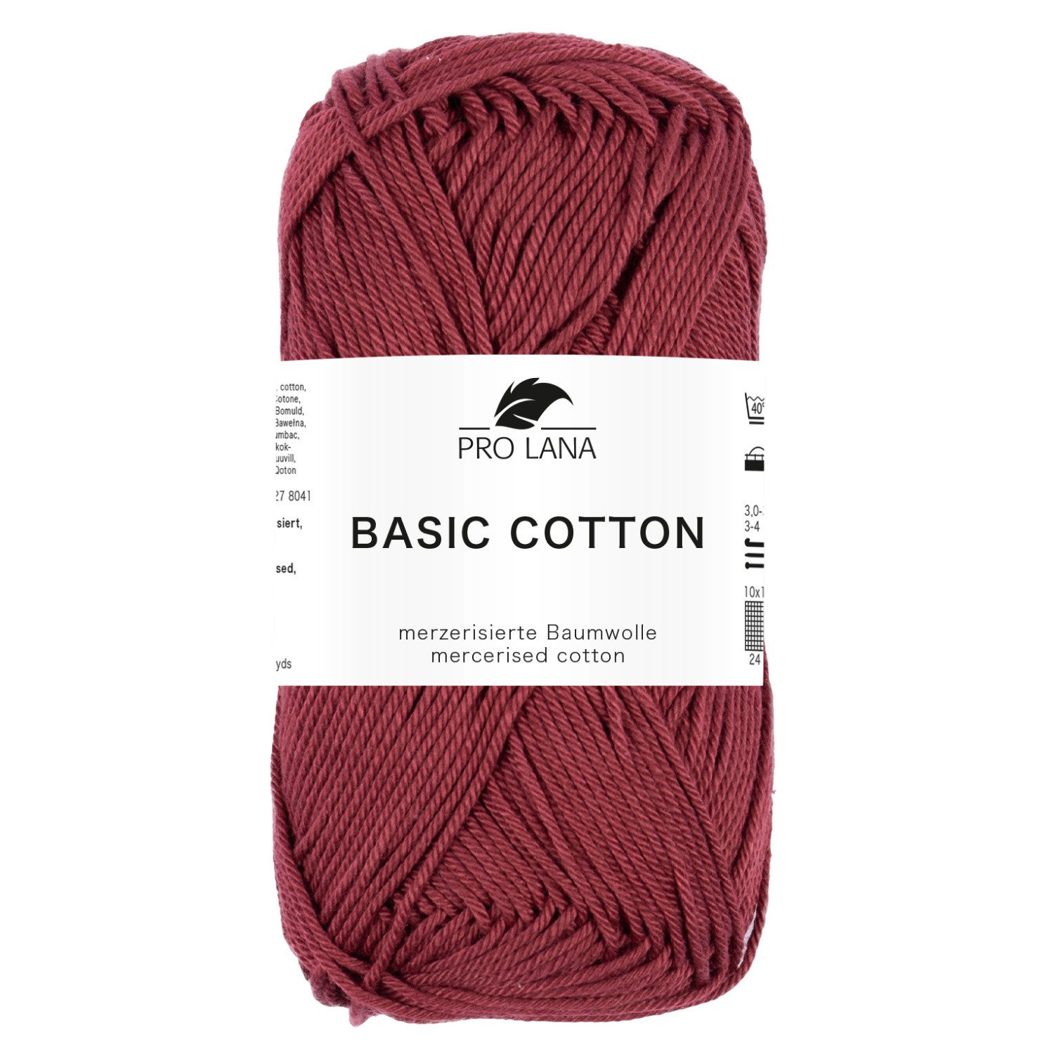 Pro Lana Pro Lana BASIC COTTON Baumwollgarn 50 g Häkelwolle, 125 m (Perfektes Baumwoll-Garn für leichte Pullover, Mützen und Accessoires), 50 g