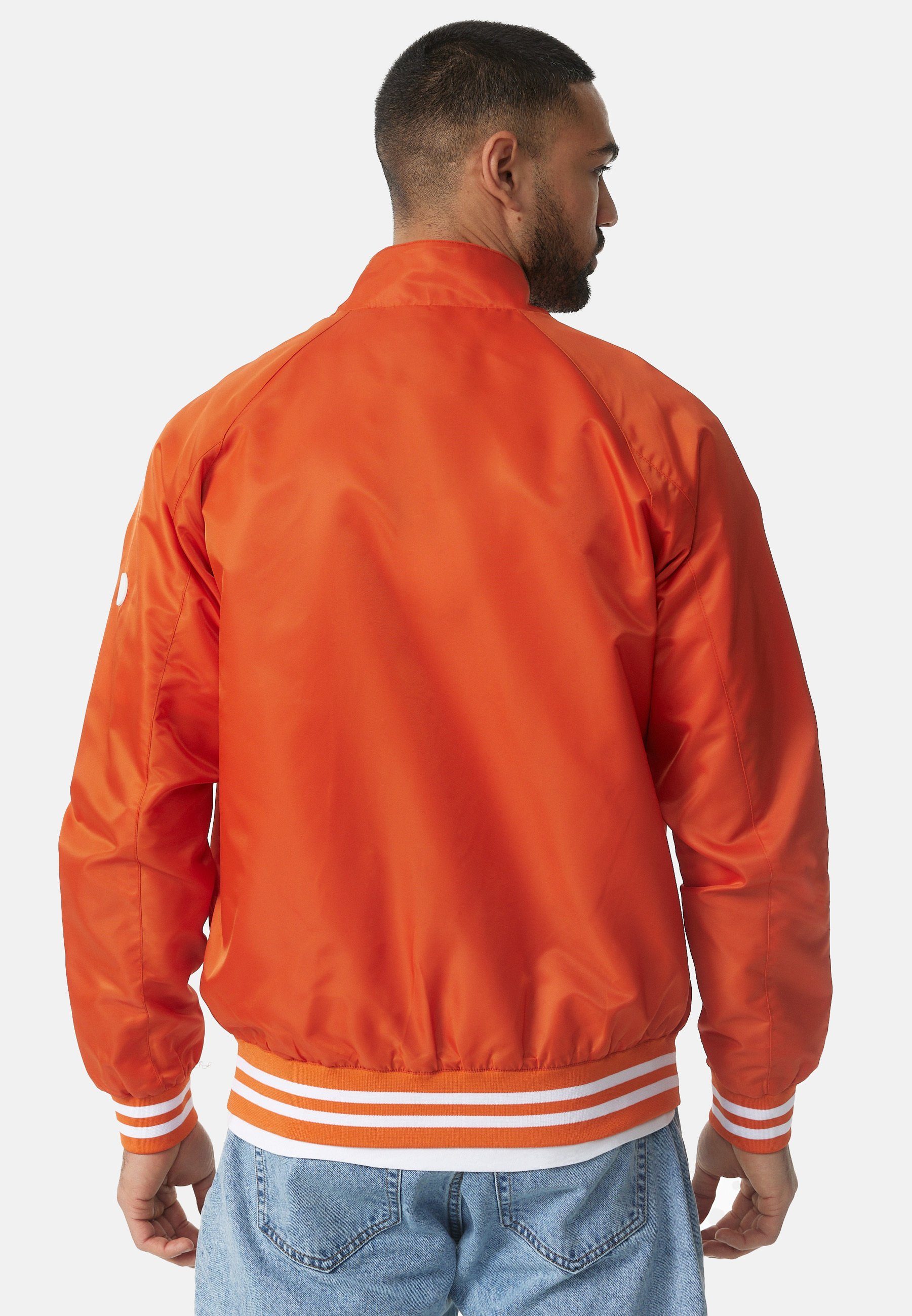 Indicode Sommerjacke Herren Ayser Übergangsjacke Herrenjacke mit Stehkragen & gerippten Arm-und Saumabschluss